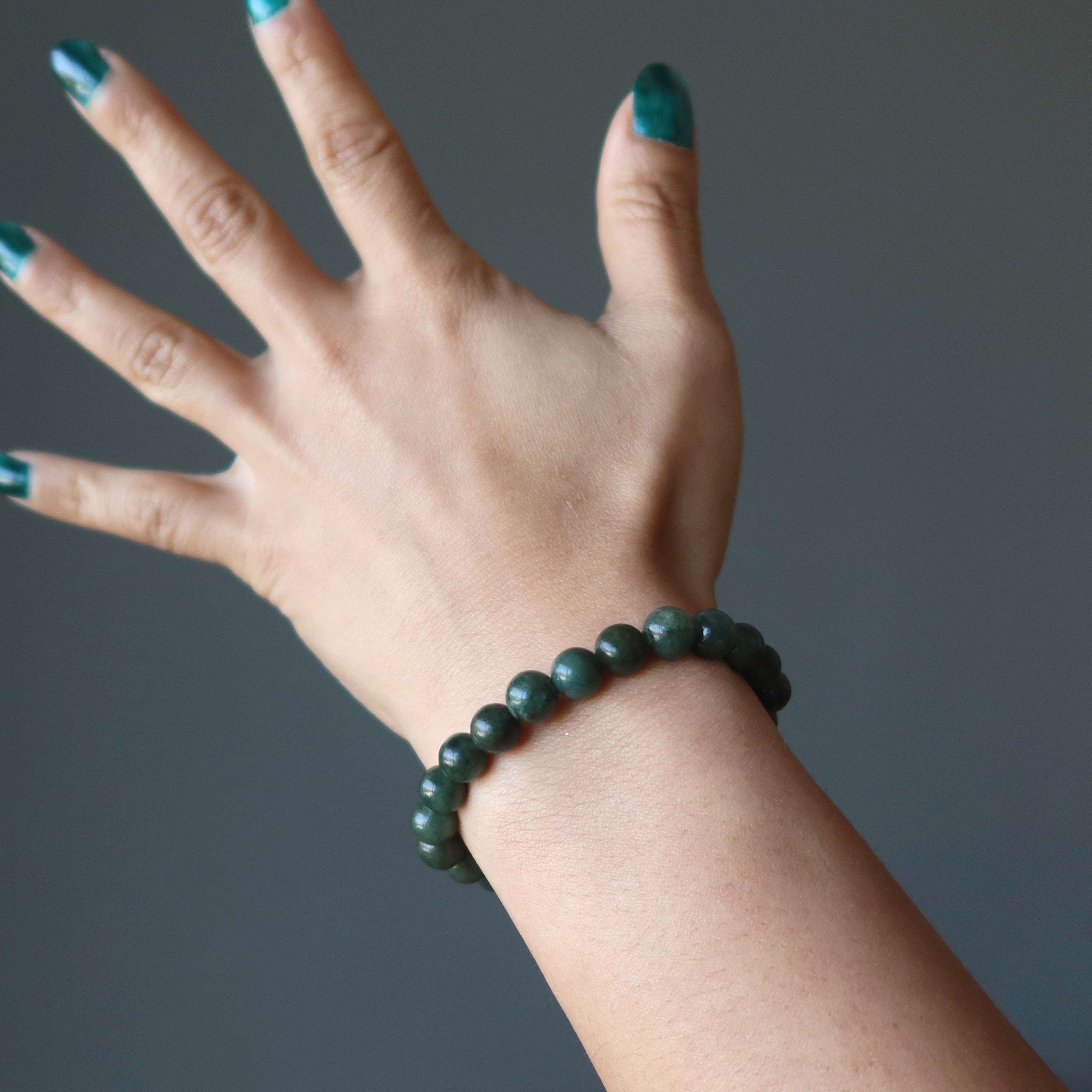Jade Bracelet Dark Green Jadeite Lucky Gem