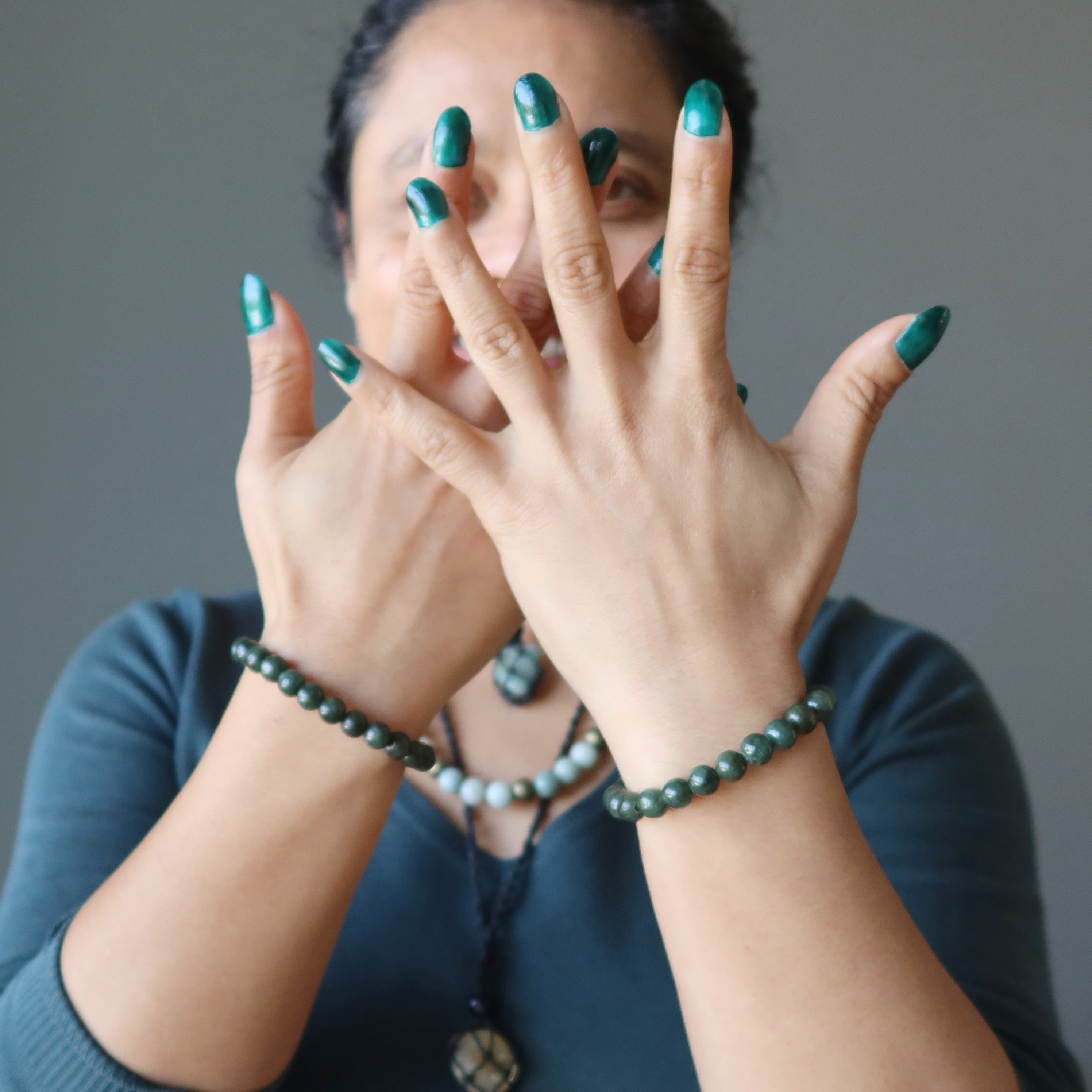 Jade Bracelet Dark Green Jadeite Lucky Gem