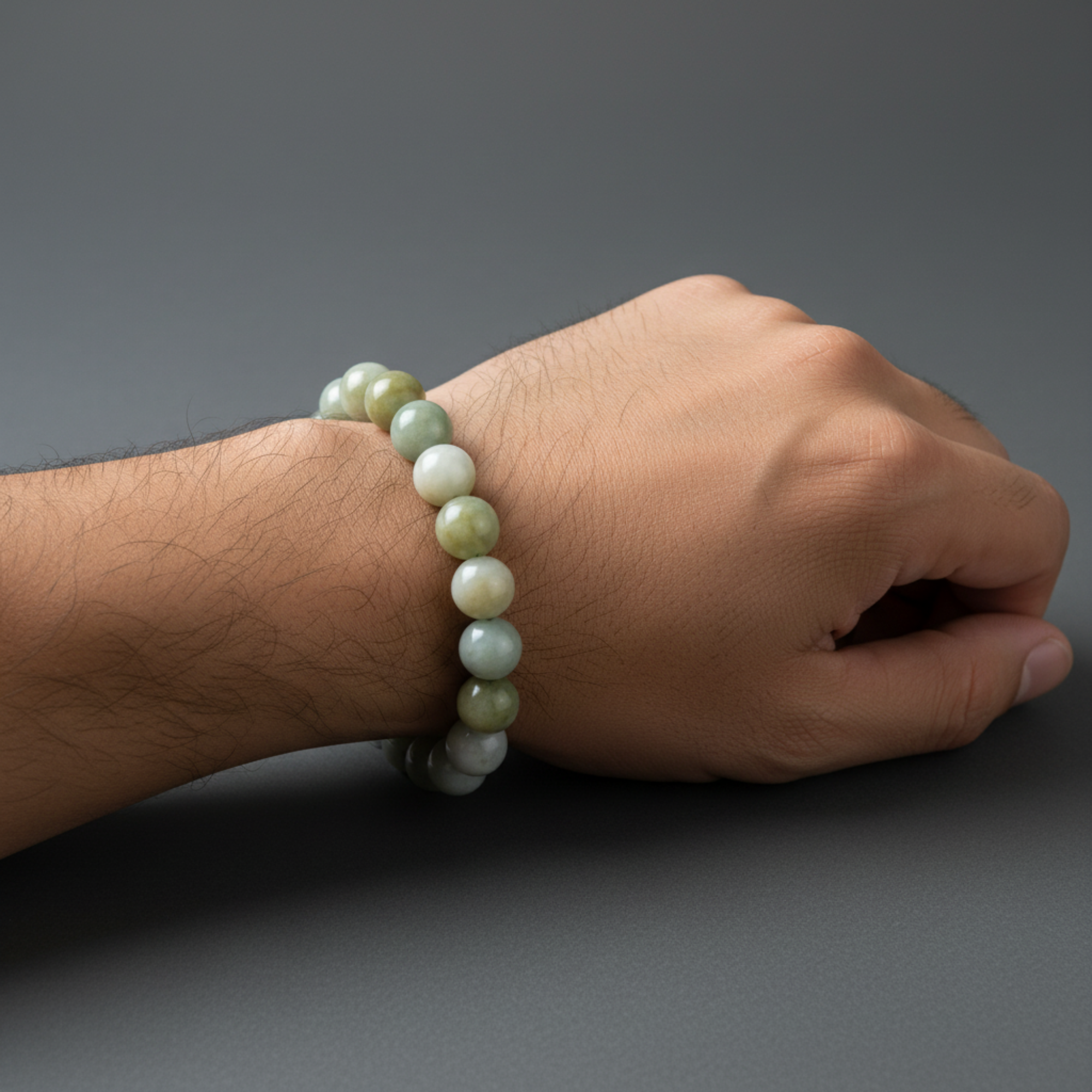 Bracelet de jade vert pierres précieuses prospérité