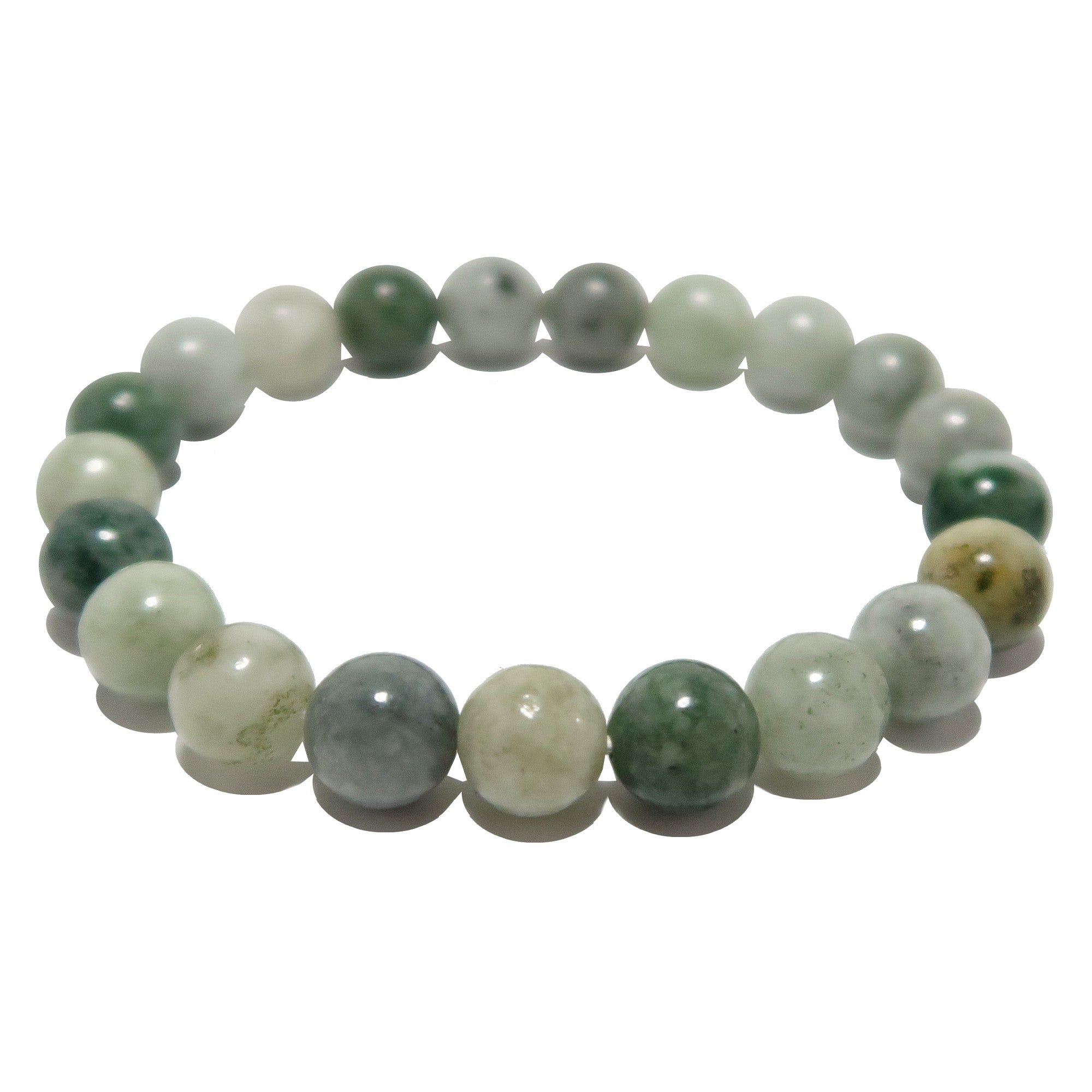Bracelet de jade vert pierres précieuses prospérité