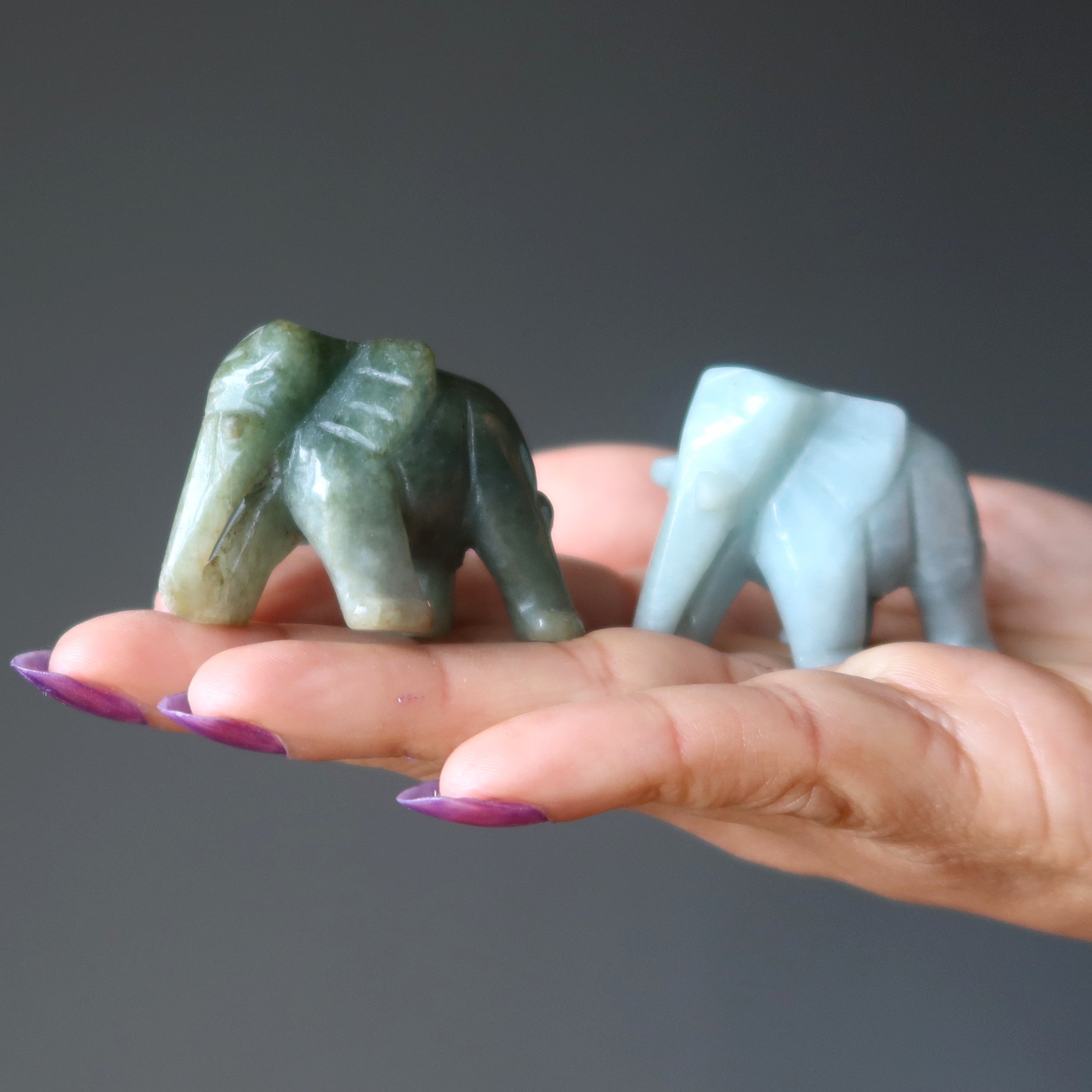 Jade Elephant Green Jadeite Majestic Spirit