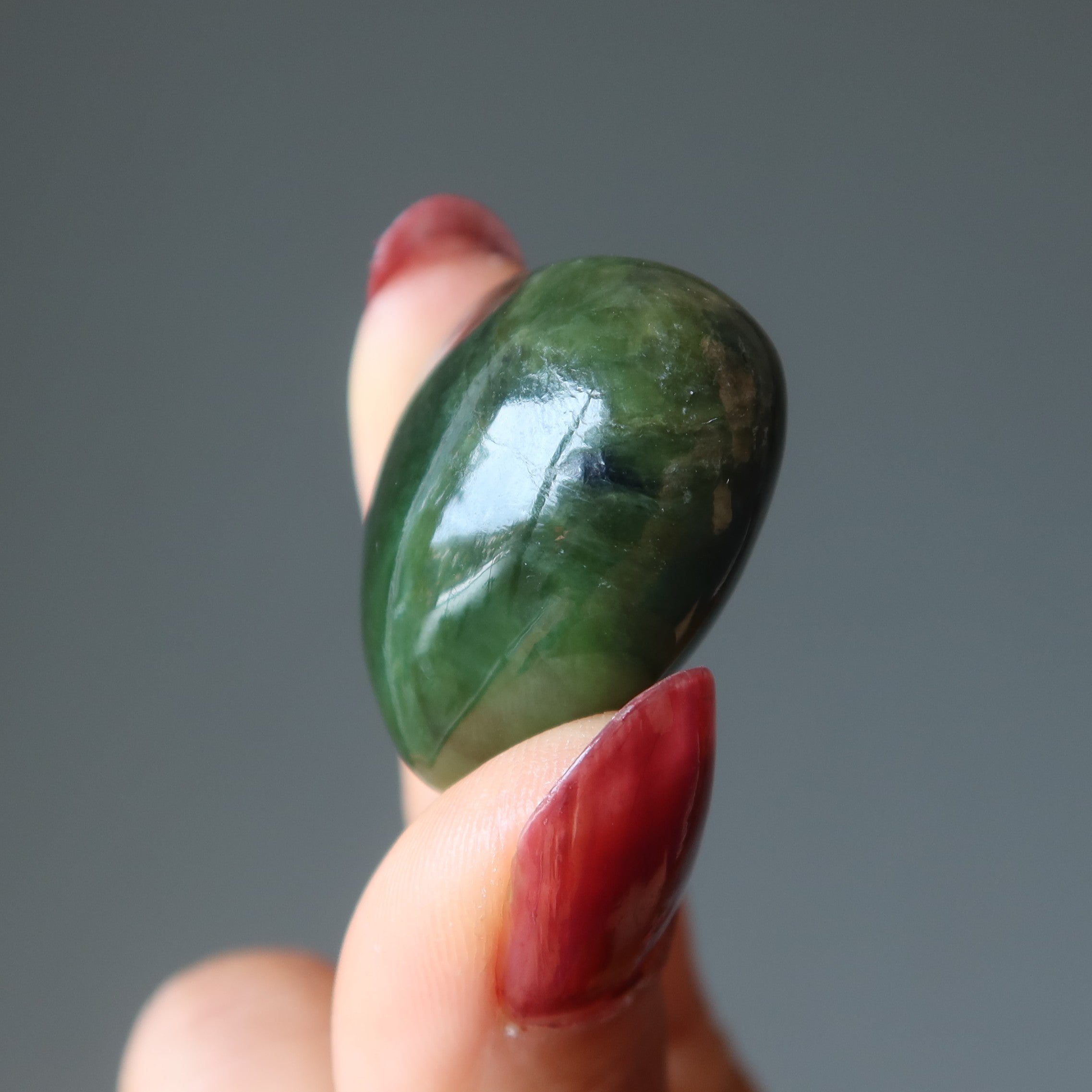 Jade Heart Love Gem Canadian Nephrite Crystal