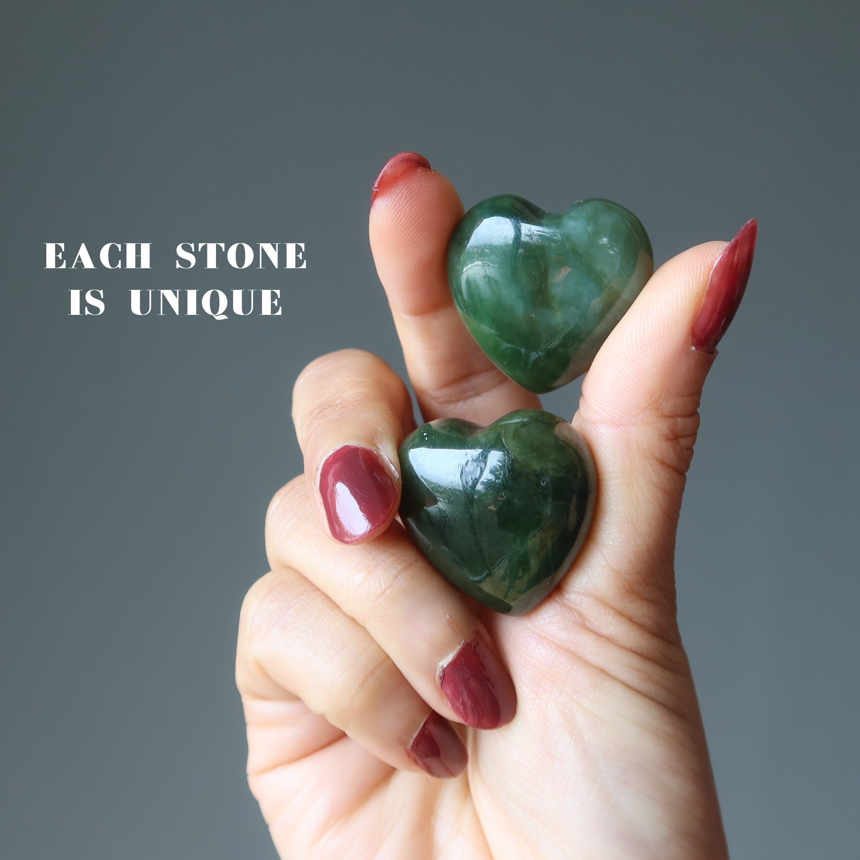 Jade Heart Love Gem Canadian Nephrite Crystal