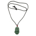 Jade Necklace Year of the Horse 2026 Brown Cord