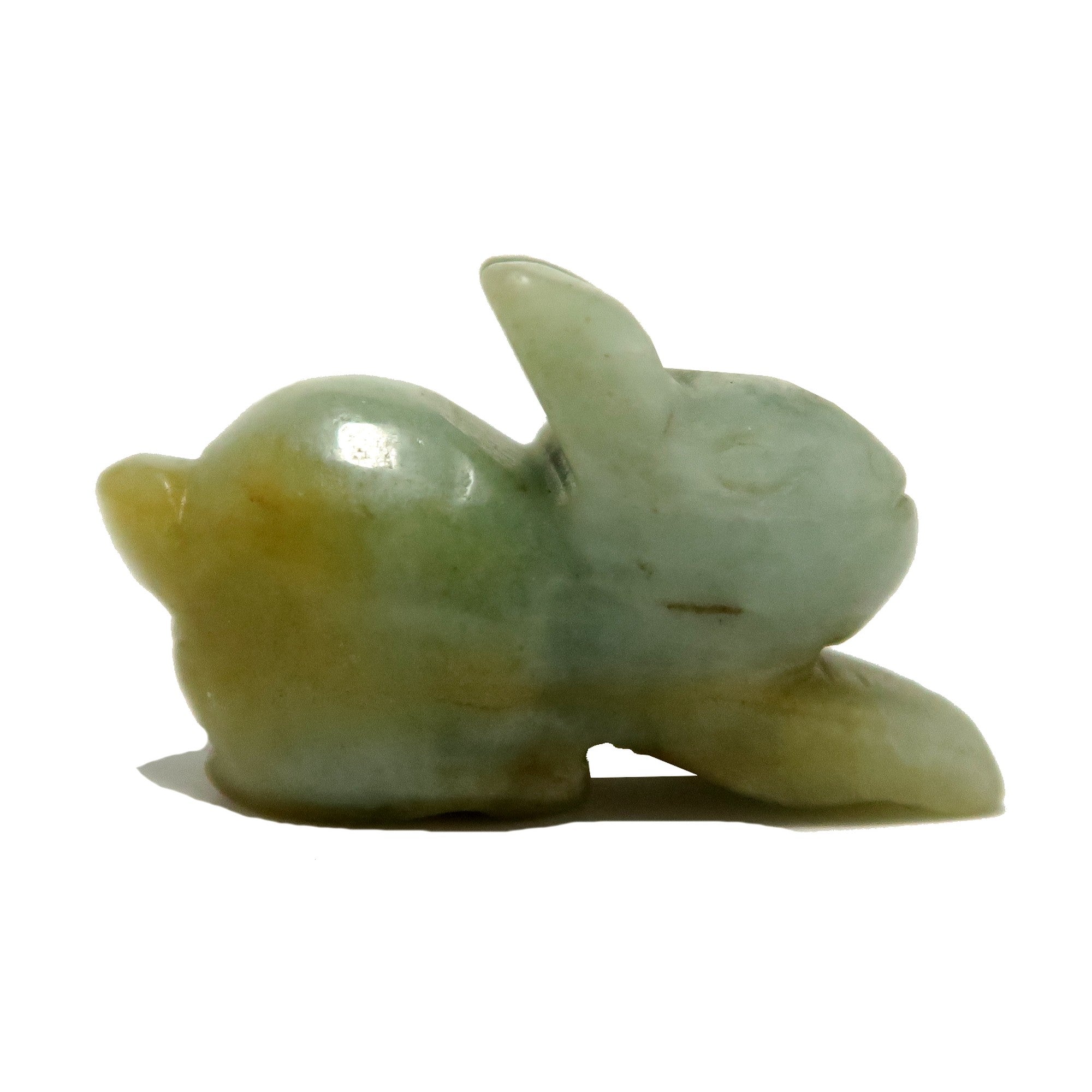 Jade Rabbit Bountiful Burmese Bunny Green Jadeite Gemstone
