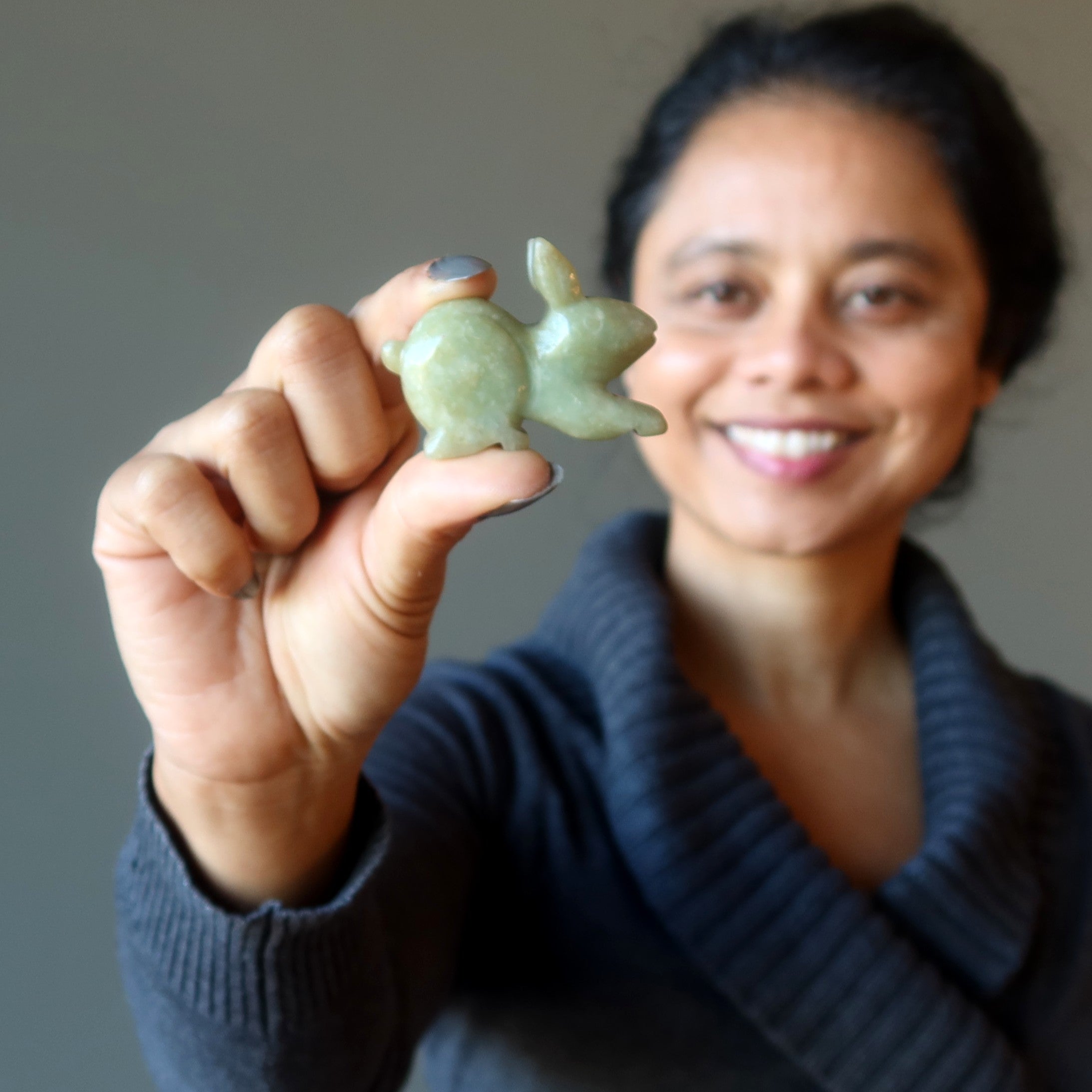 Jade Rabbit Bountiful Burmese Bunny Green Jadeite Gemstone