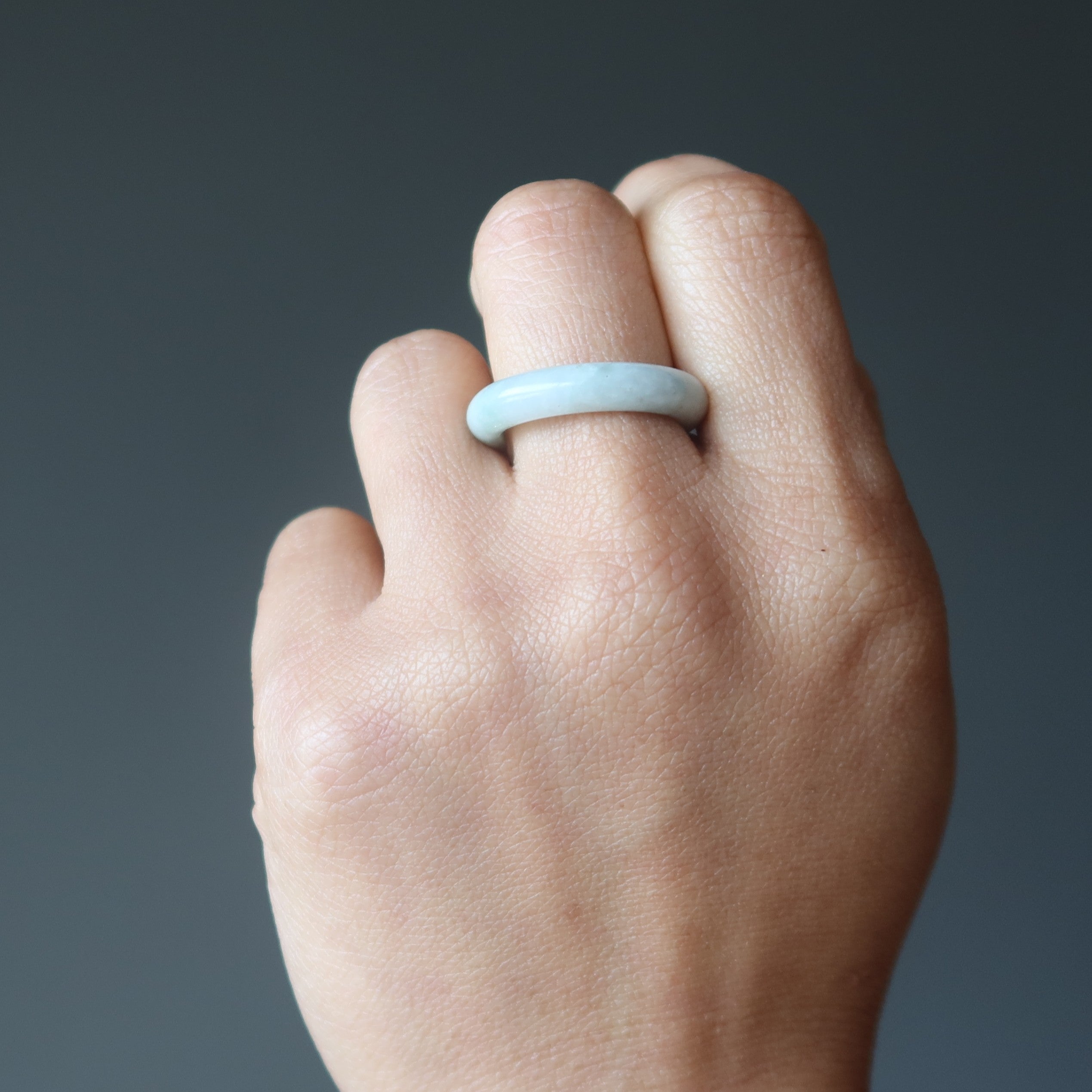 Jadestein Ring Echter Grüner Jadeit Glückskristall