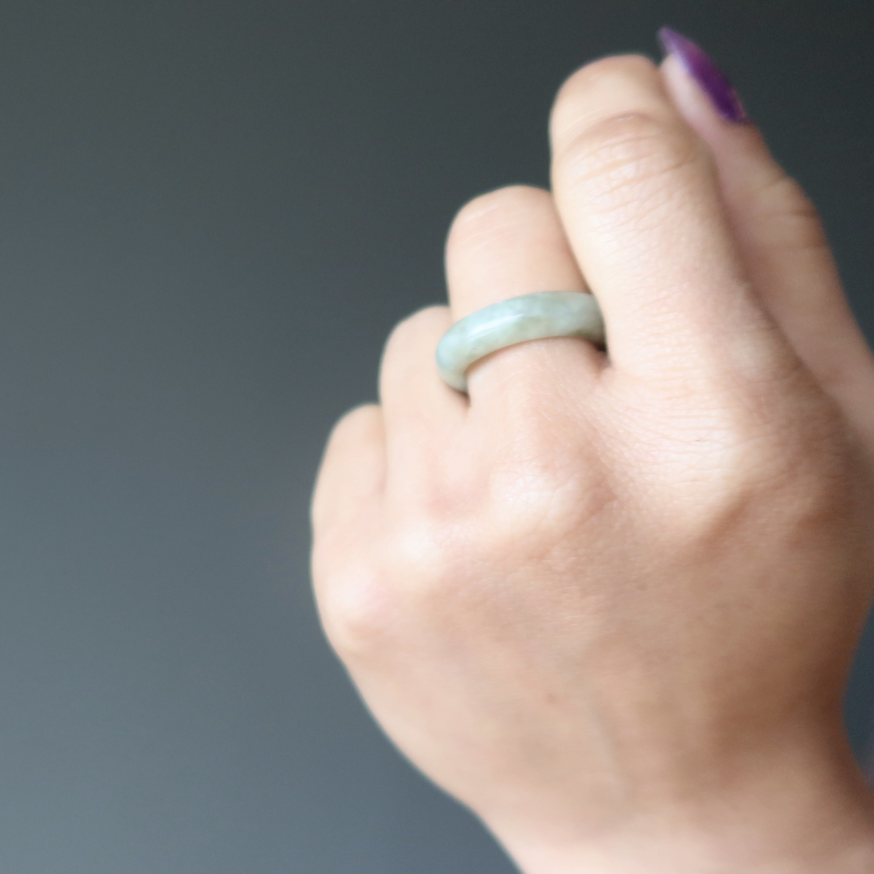Jadestein Ring Echter Grüner Jadeit Glückskristall