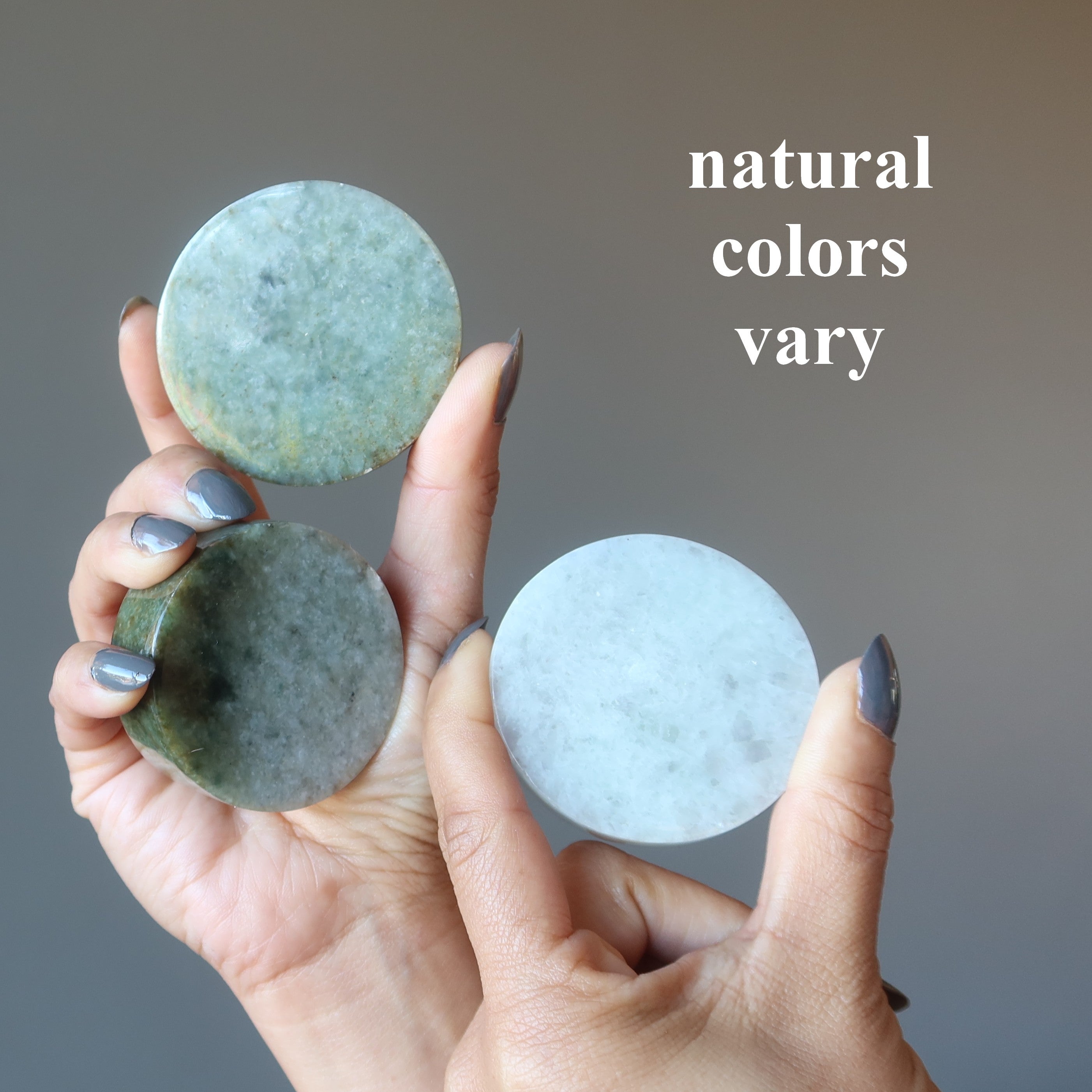 Jade Charger Round Jadeite Abundance Energy Infuser