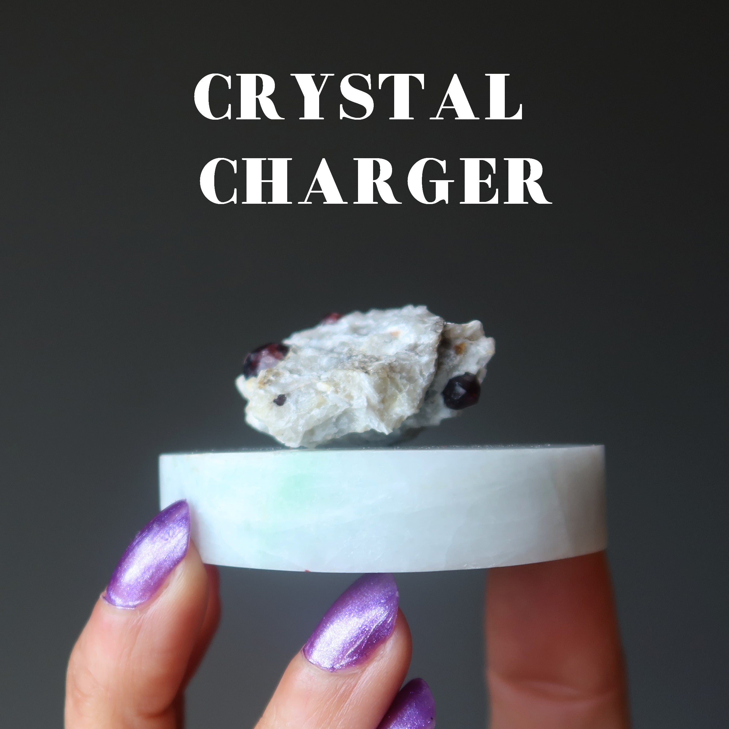 Jade Charger Round Jadeite Abundance Energy Infuser