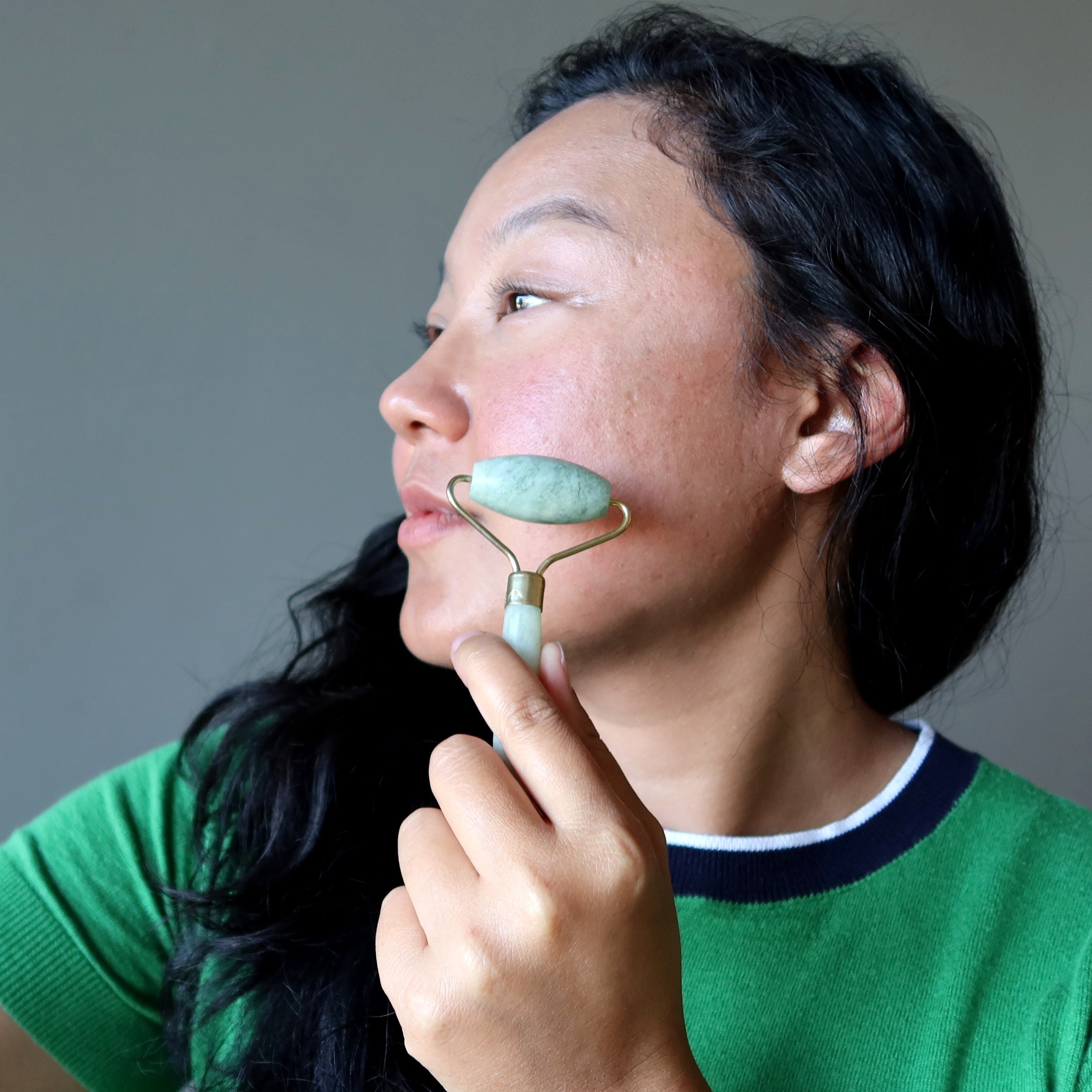 Serpentine Facial Roller Wand New Jade Skincare