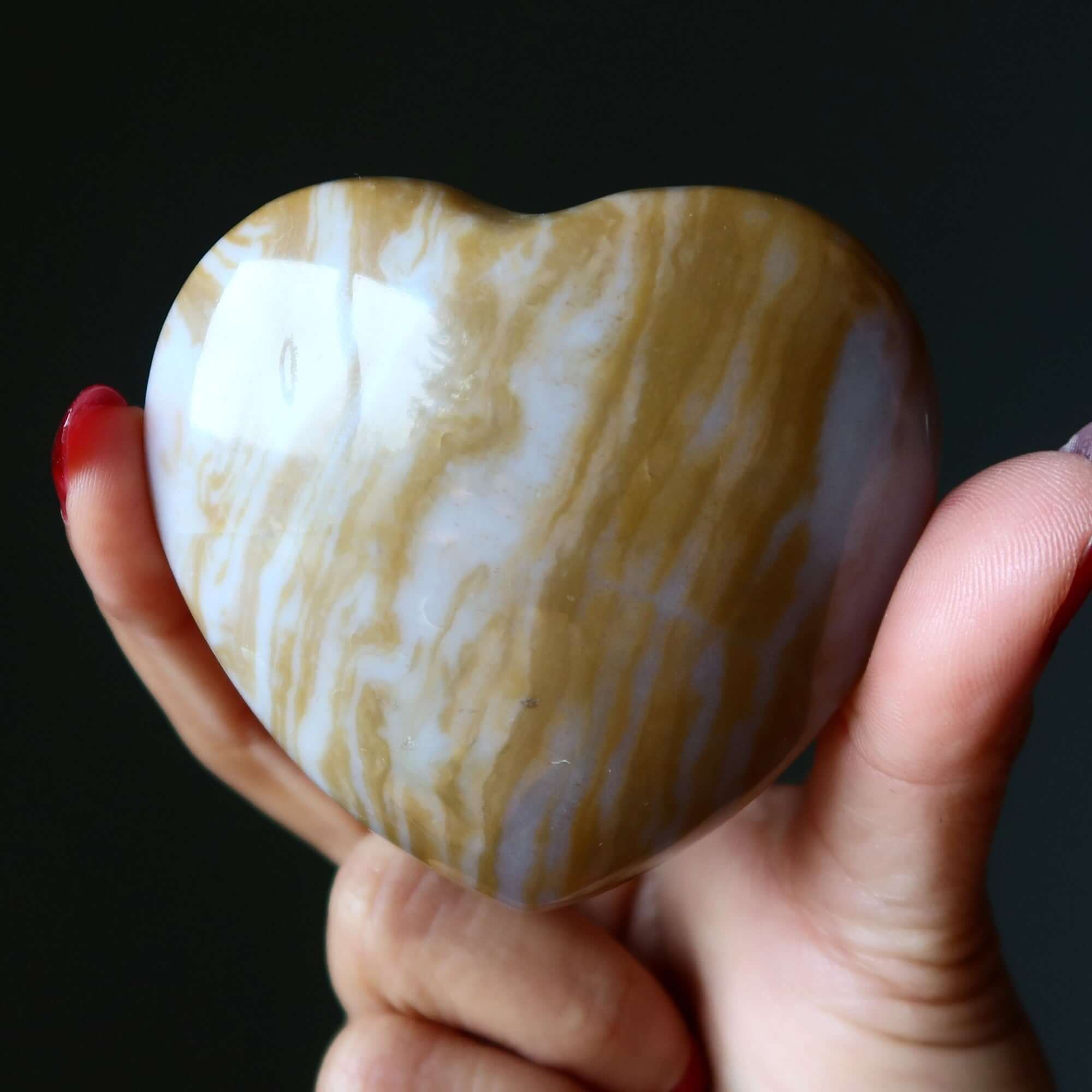Brown Jasper Heart You're Simply Stunning Shiny Crystal