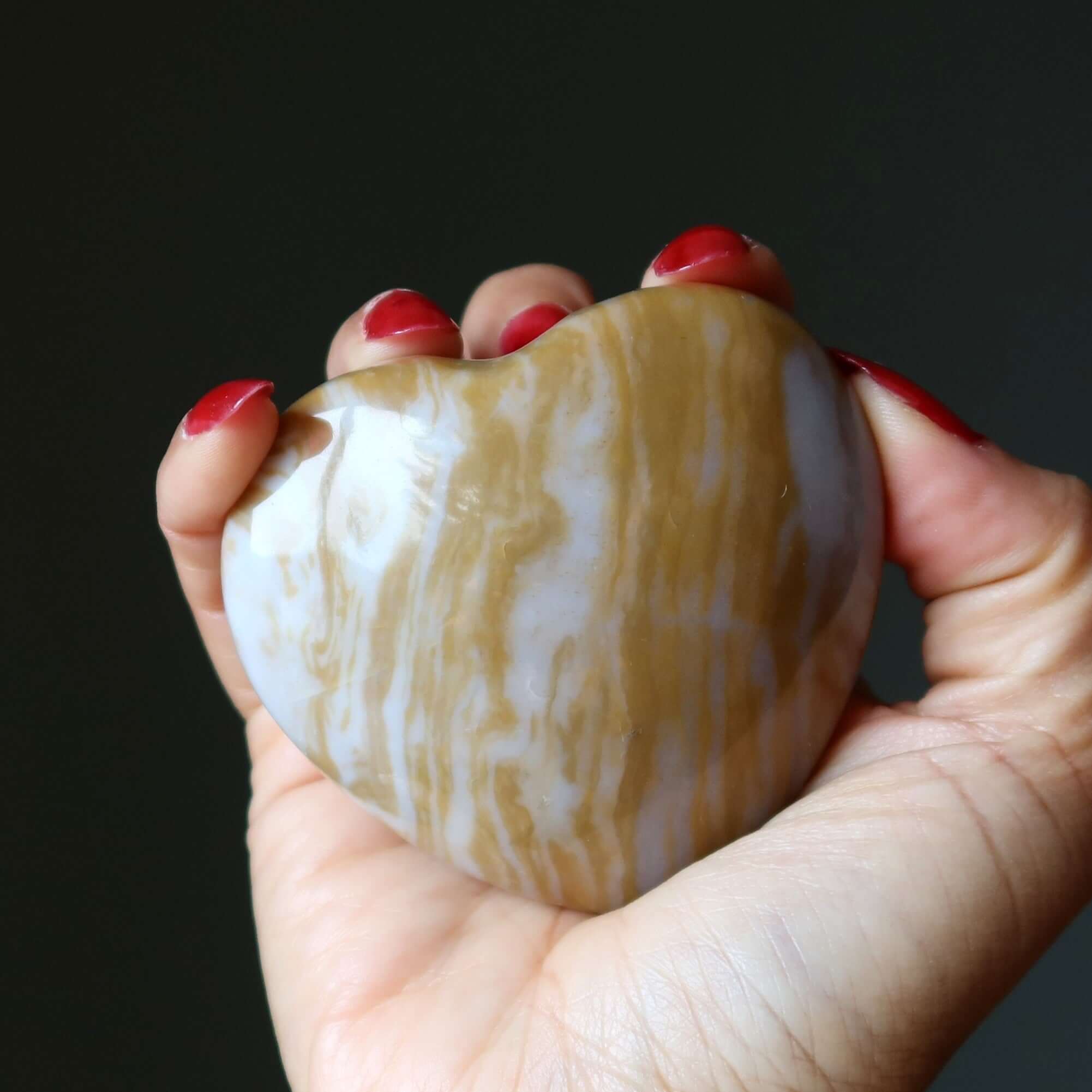 Brown Jasper Heart You're Simply Stunning Shiny Crystal