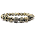 Bracelet en jaspe dalmatien Perles naturelles La pierre du bon endroit
