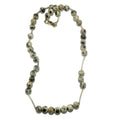 Collier en jaspe dalmatien original et amusant en cristal perlé