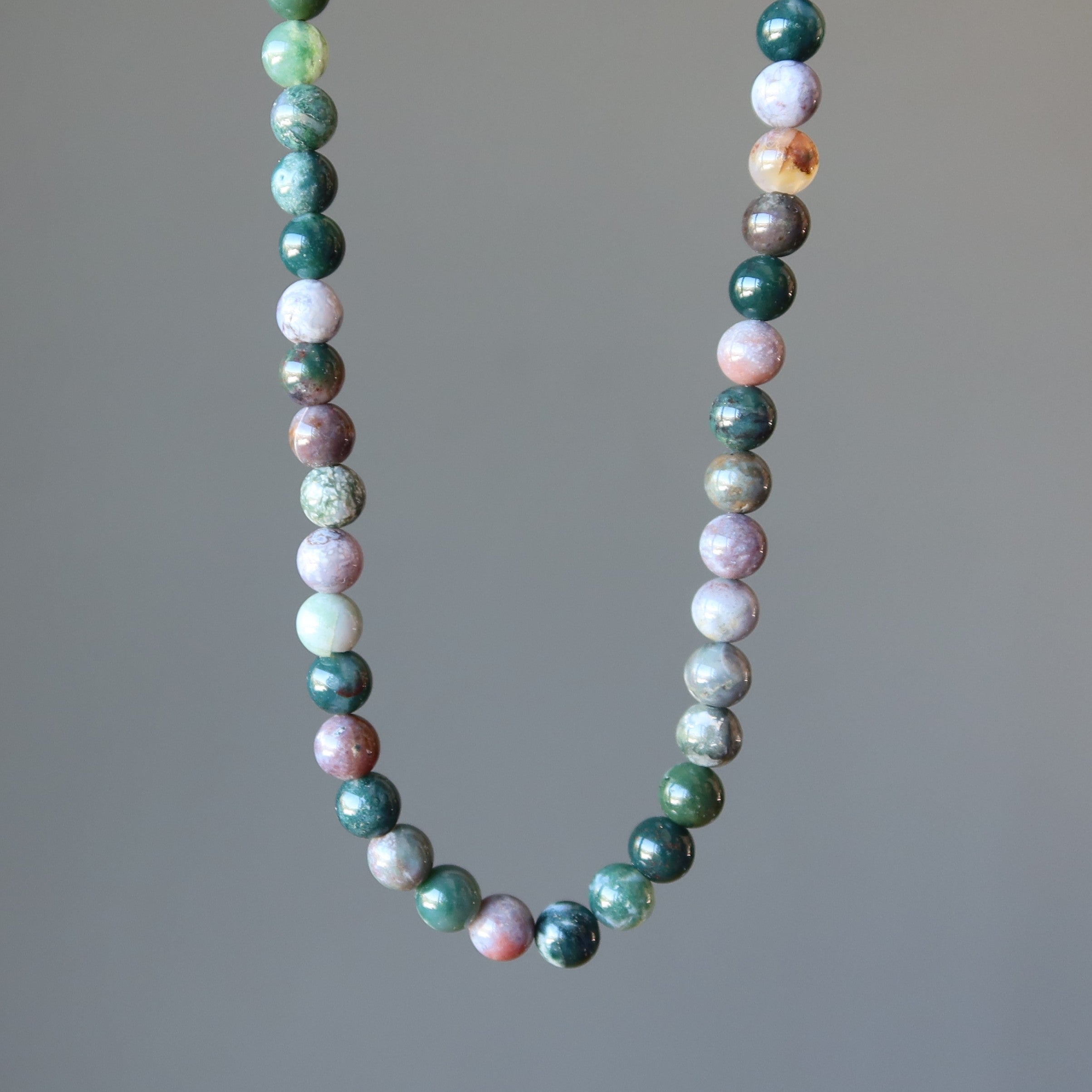 Fancy Jasper Necklace Beaded Play of Colors