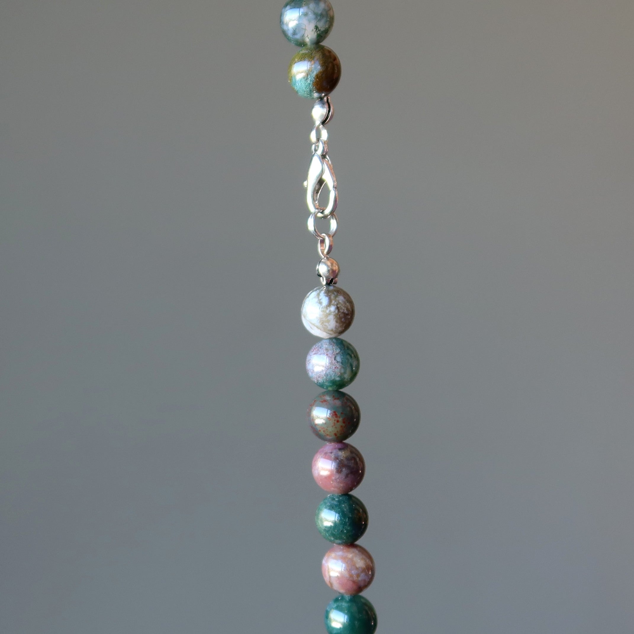 Fancy Jasper Necklace Beaded Play of Colors