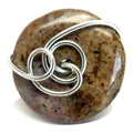 Fancy Jasper Ring Donut Delight Silver Size 5.5