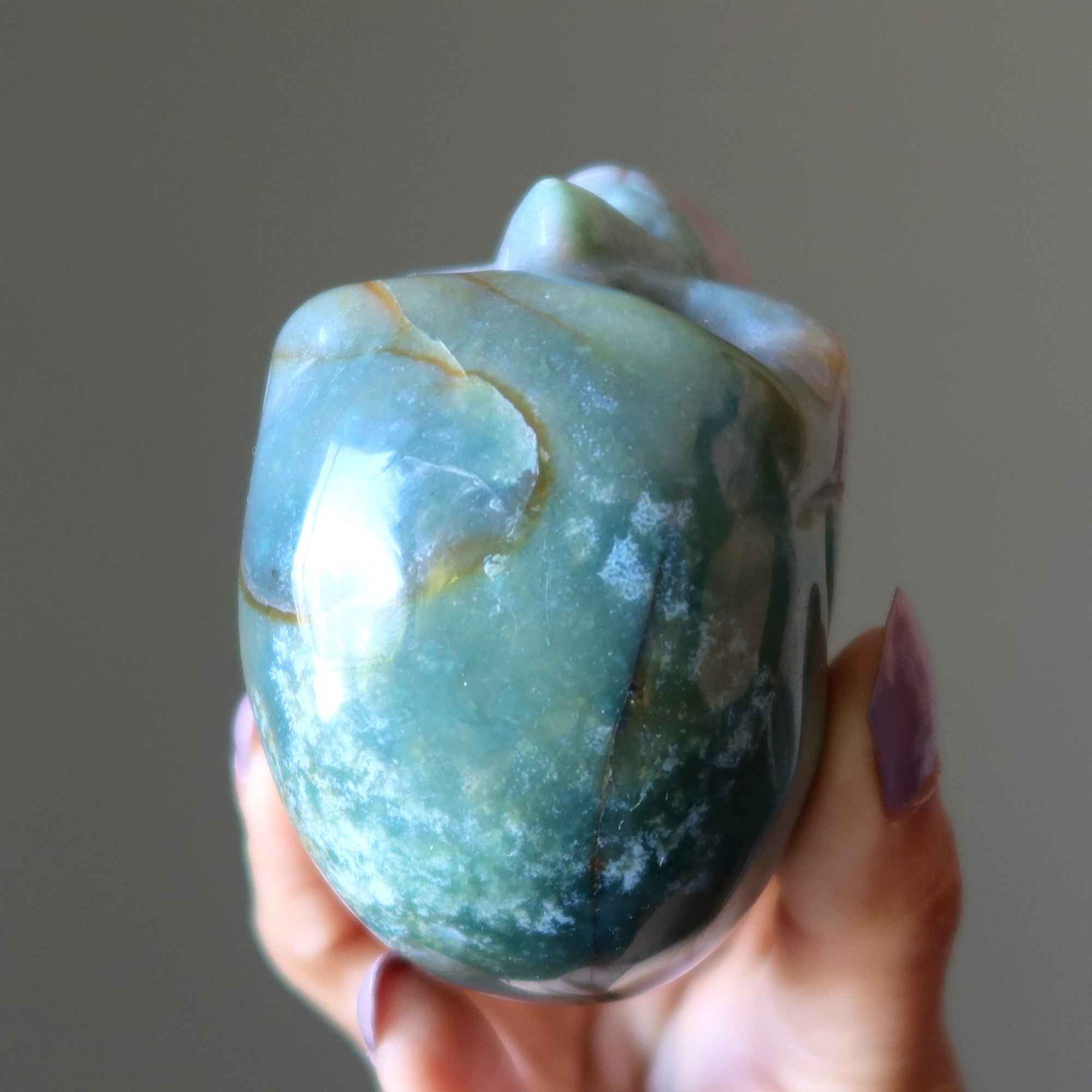 Fancy Jasper Skull Mister Uppity Crystal Figurine