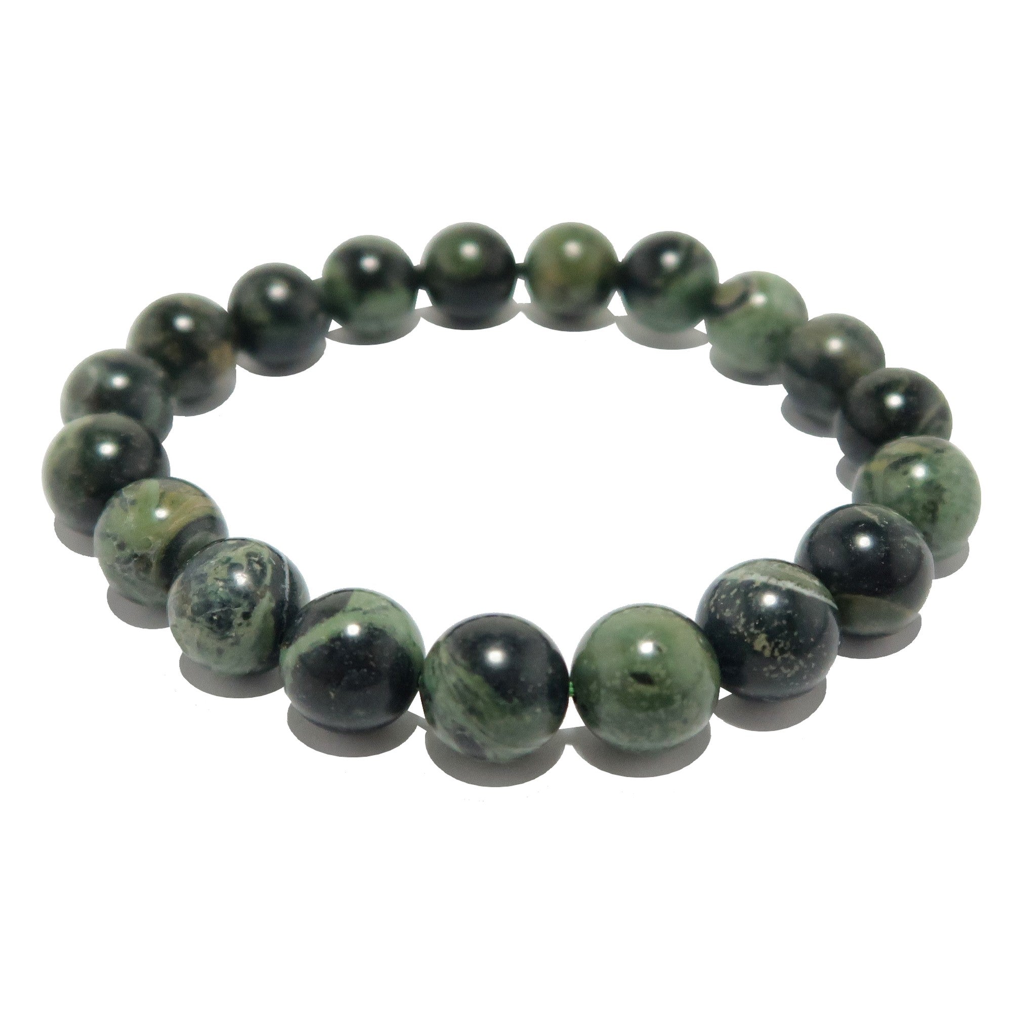 Kambaba Jasper Bracelet Green Crocodile Crystal Adventures