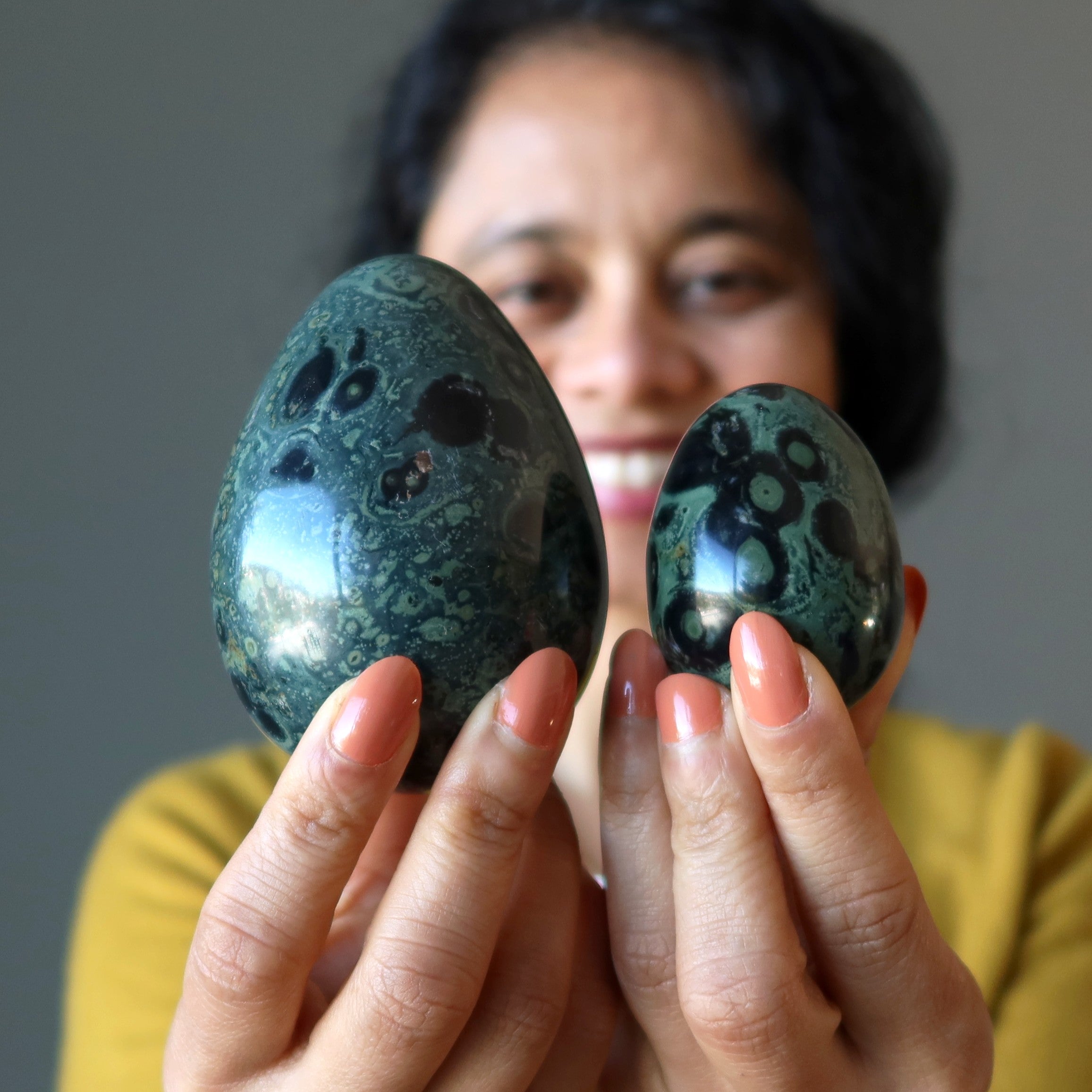 Kambaba Jasper Egg Green Baby Crocodile New Beginnings