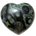Kambaba Jasper Heart Green Crocodile Love Guardian Crystal