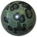 Sphère de Jaspe Kambaba Oeil de crocodile vert Protection, boule de cristal