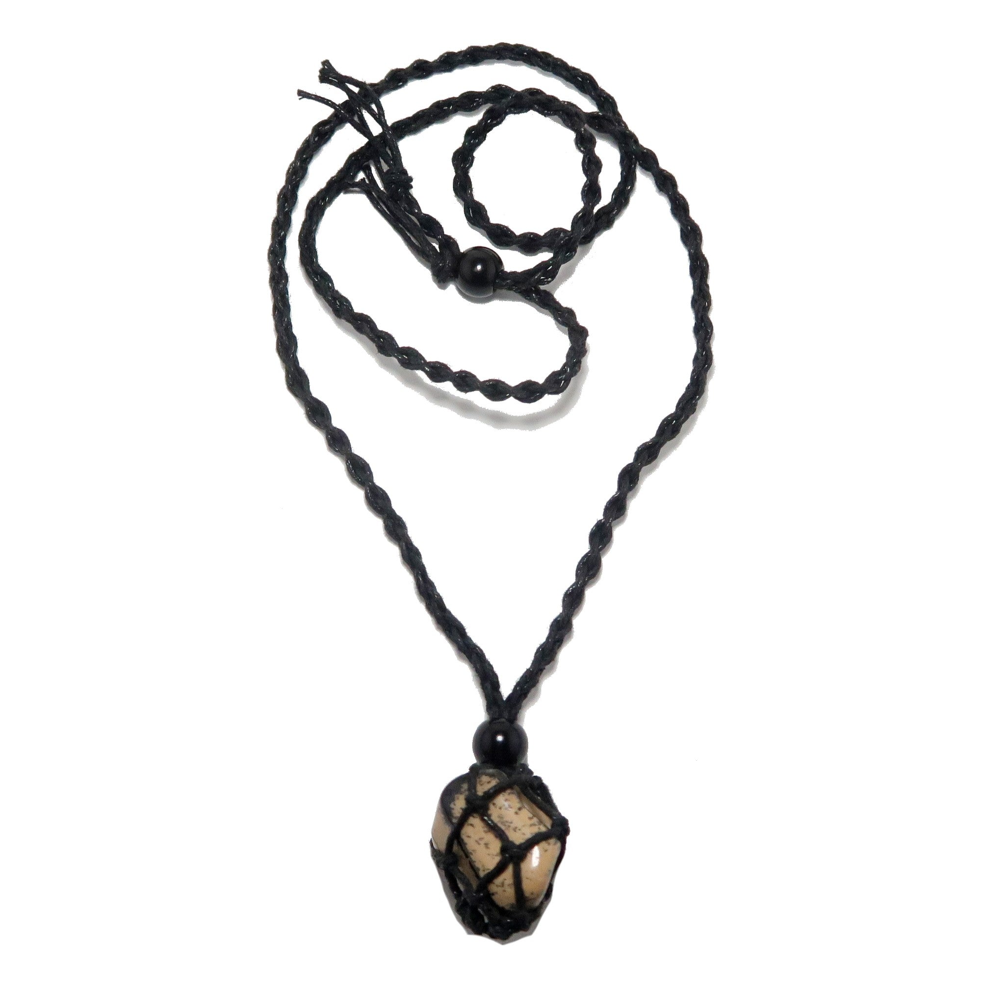 Ivory Jasper Necklace Feel Good Crystal Macrame