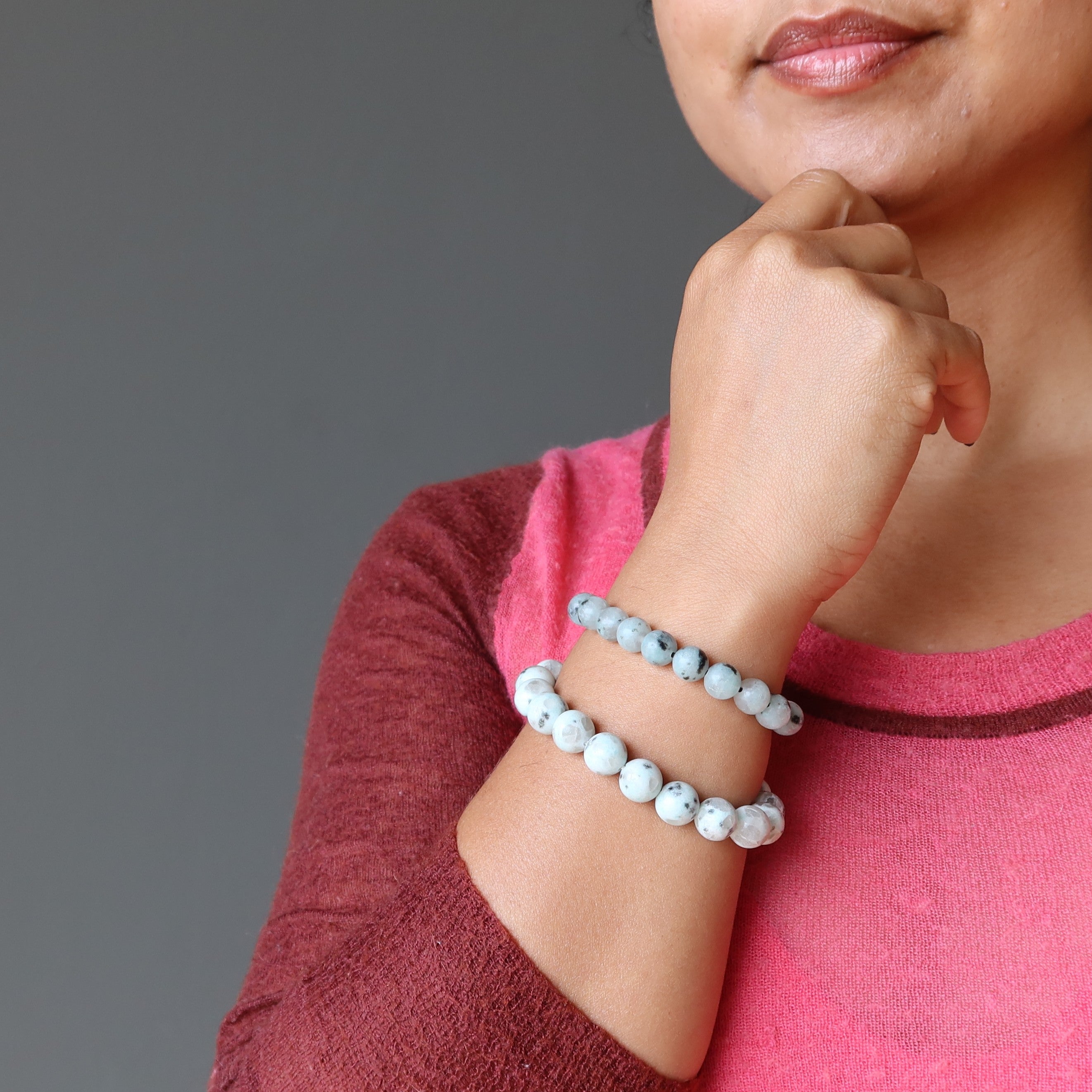 Armband Kiwi-Jaspis Sesamgrün Modebewusst