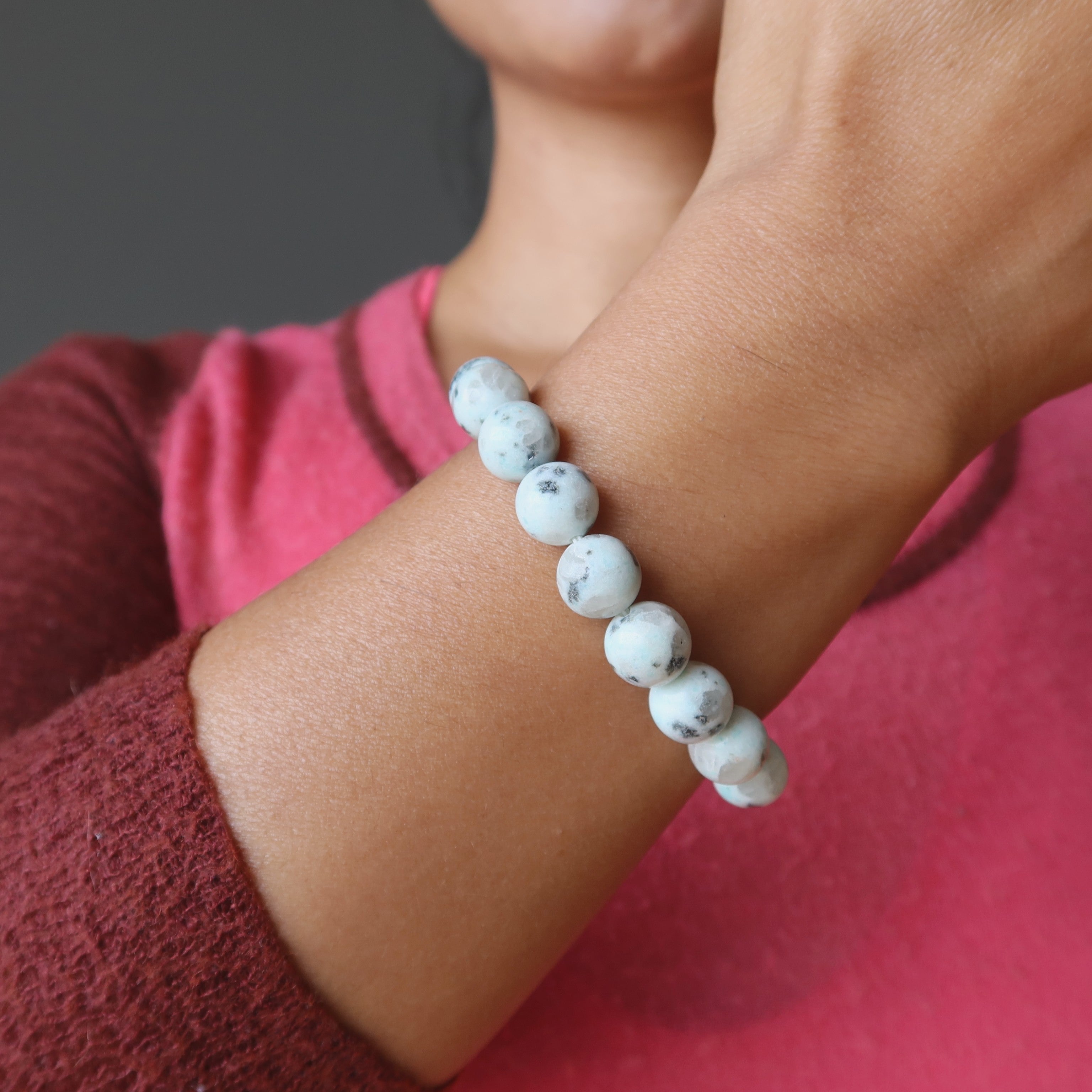 Armband Kiwi-Jaspis Sesamgrün Modebewusst
