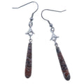 Leopard Jaspis Ohrringe Sprung des Glaubens Rosa Stein