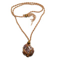Leopard Jasper Necklace Wild Style Stone Macrame