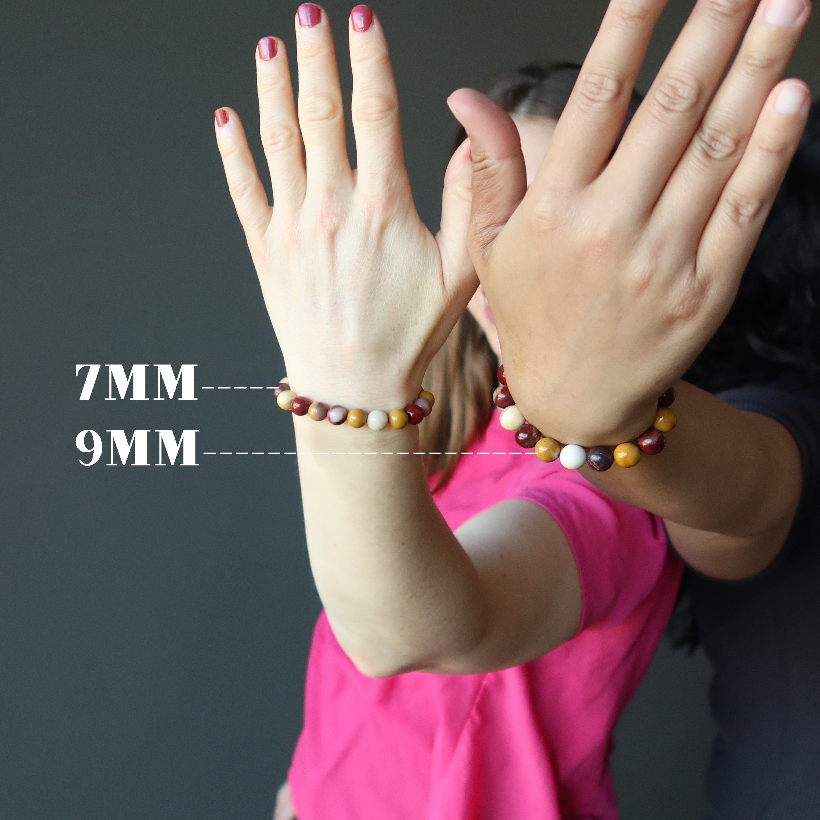 Mookaite Jasper Bracelet Colorful Crystal Carnival