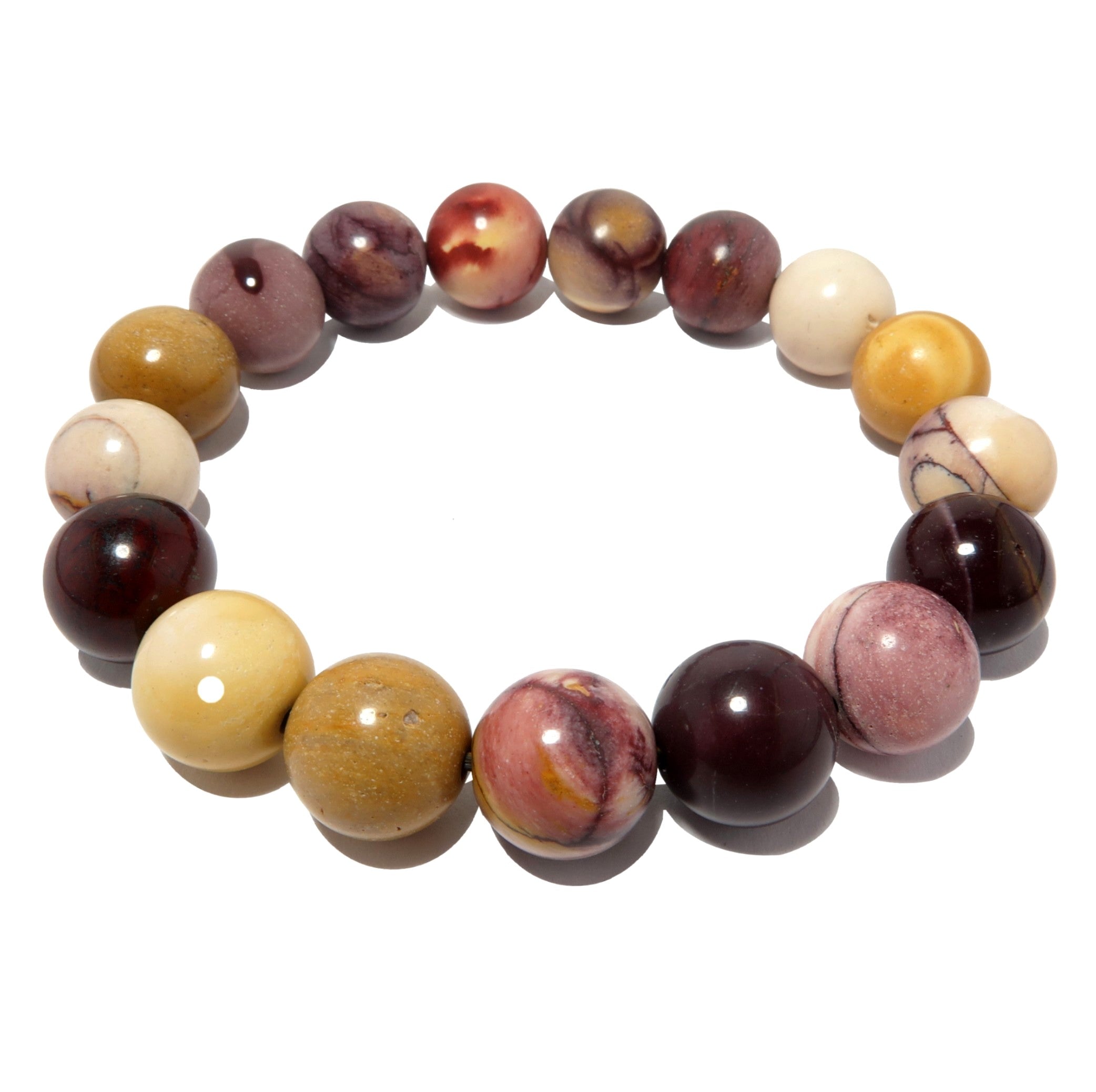 Mookait Jaspis Armband Bunter Kristall Karneval