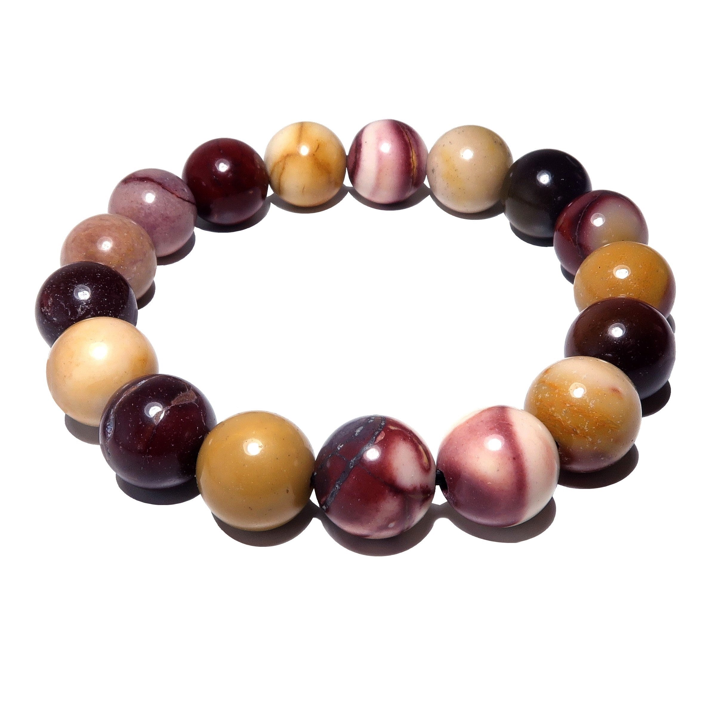 Mookait Jaspis Armband Bunter Kristall Karneval