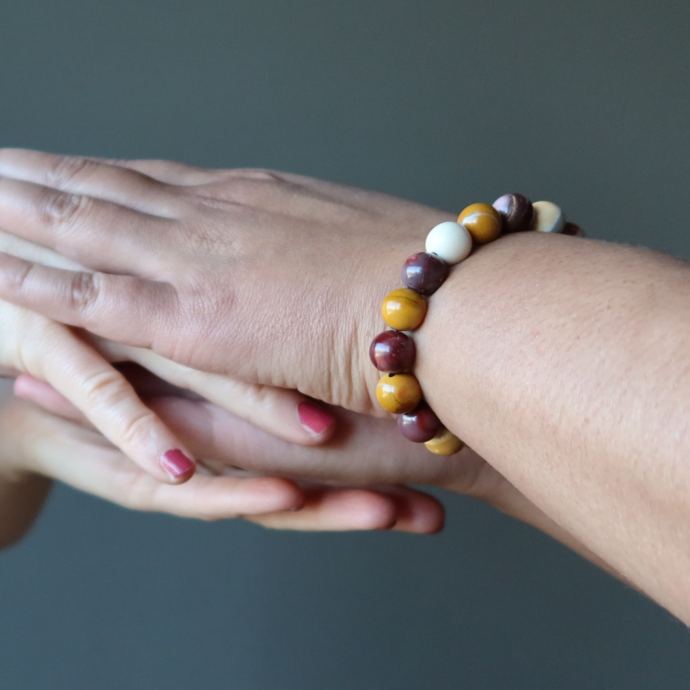 Mookaite Jasper Bracelet Colorful Crystal Carnival