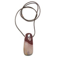 Mookaite Jasper Necklace Work of Art Crystal Leather