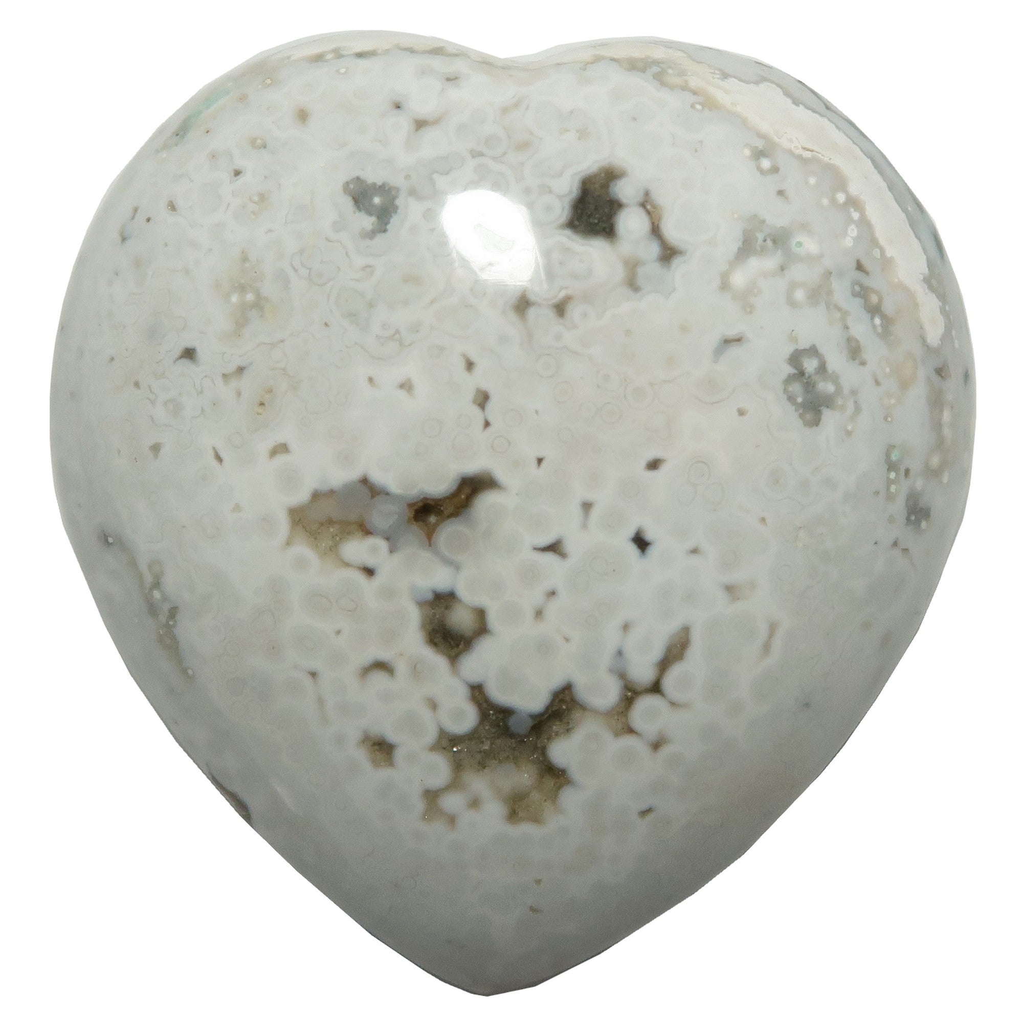 Cœur de jaspe océanique Amour d'été Plage de sable blanc
