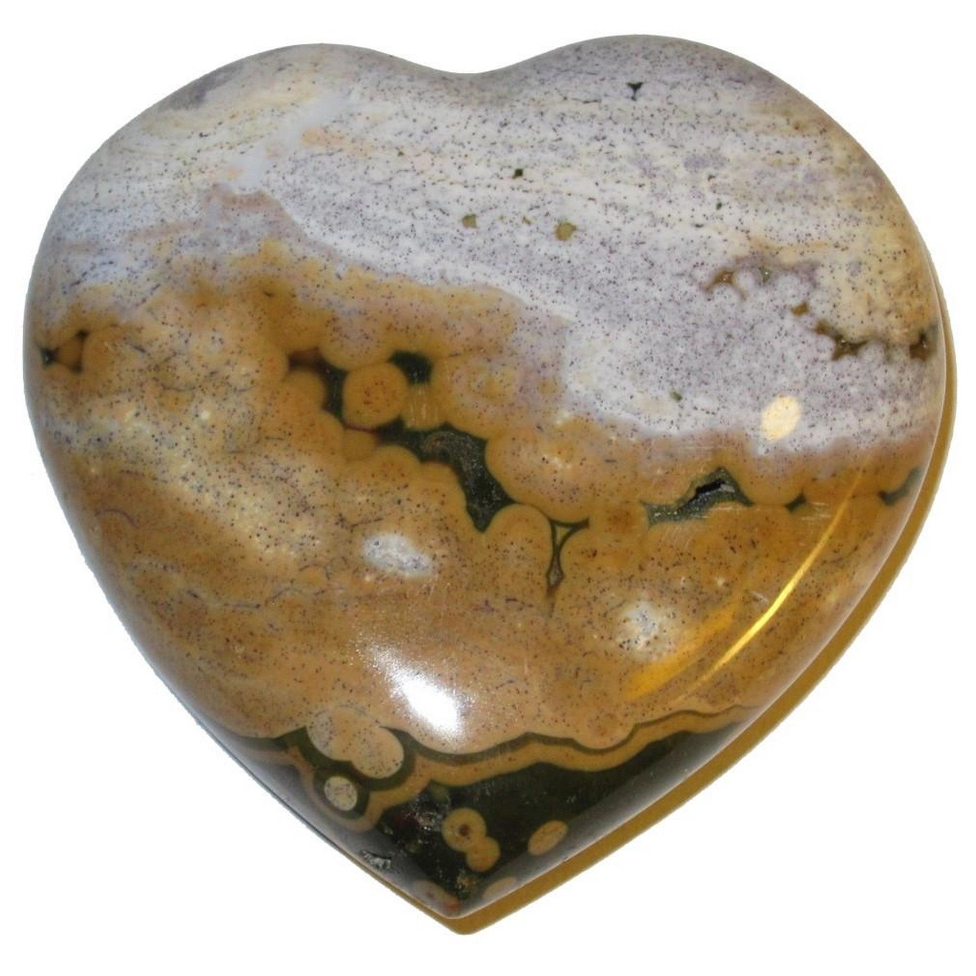 Ocean Jasper Heart Sandy Beach Lover Crystal