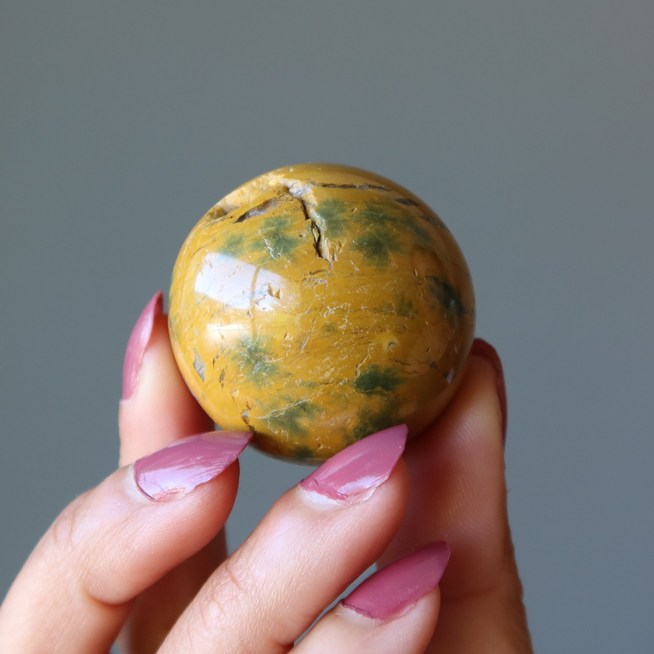 Ocean Jasper Sphere Golden Dunes Madagascar Crystal Ball