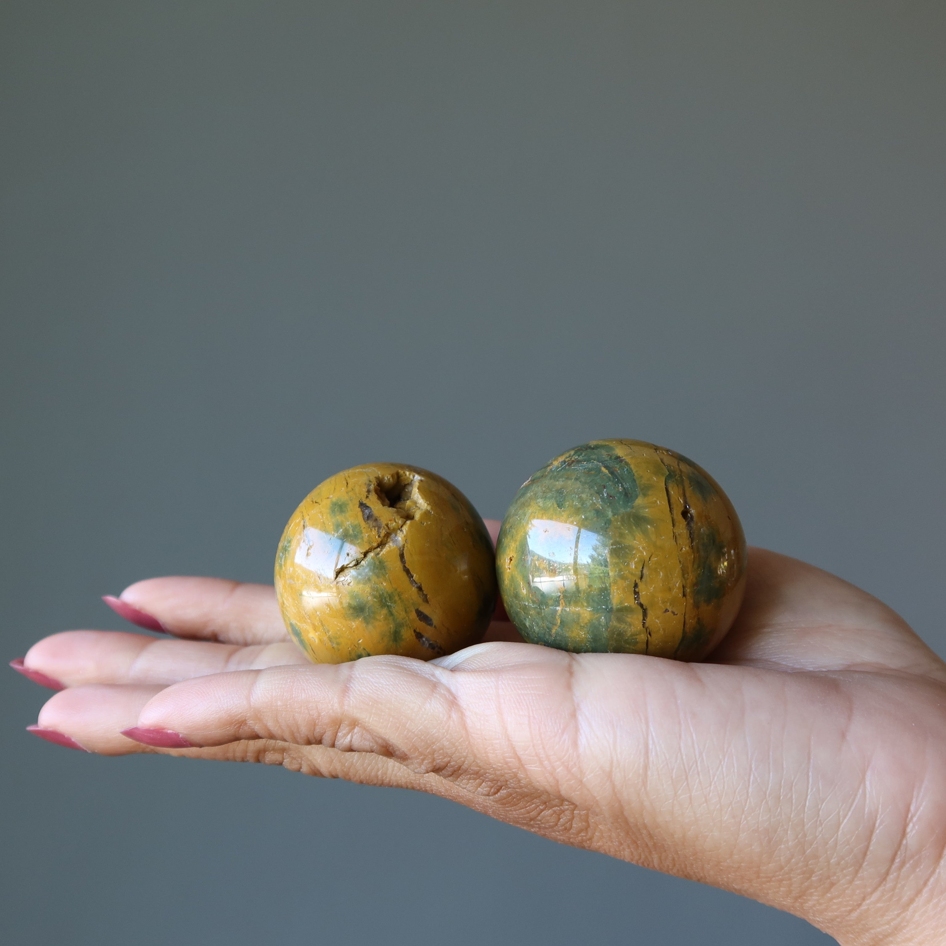 Ocean Jasper Sphere Golden Dunes Madagascar Crystal Ball