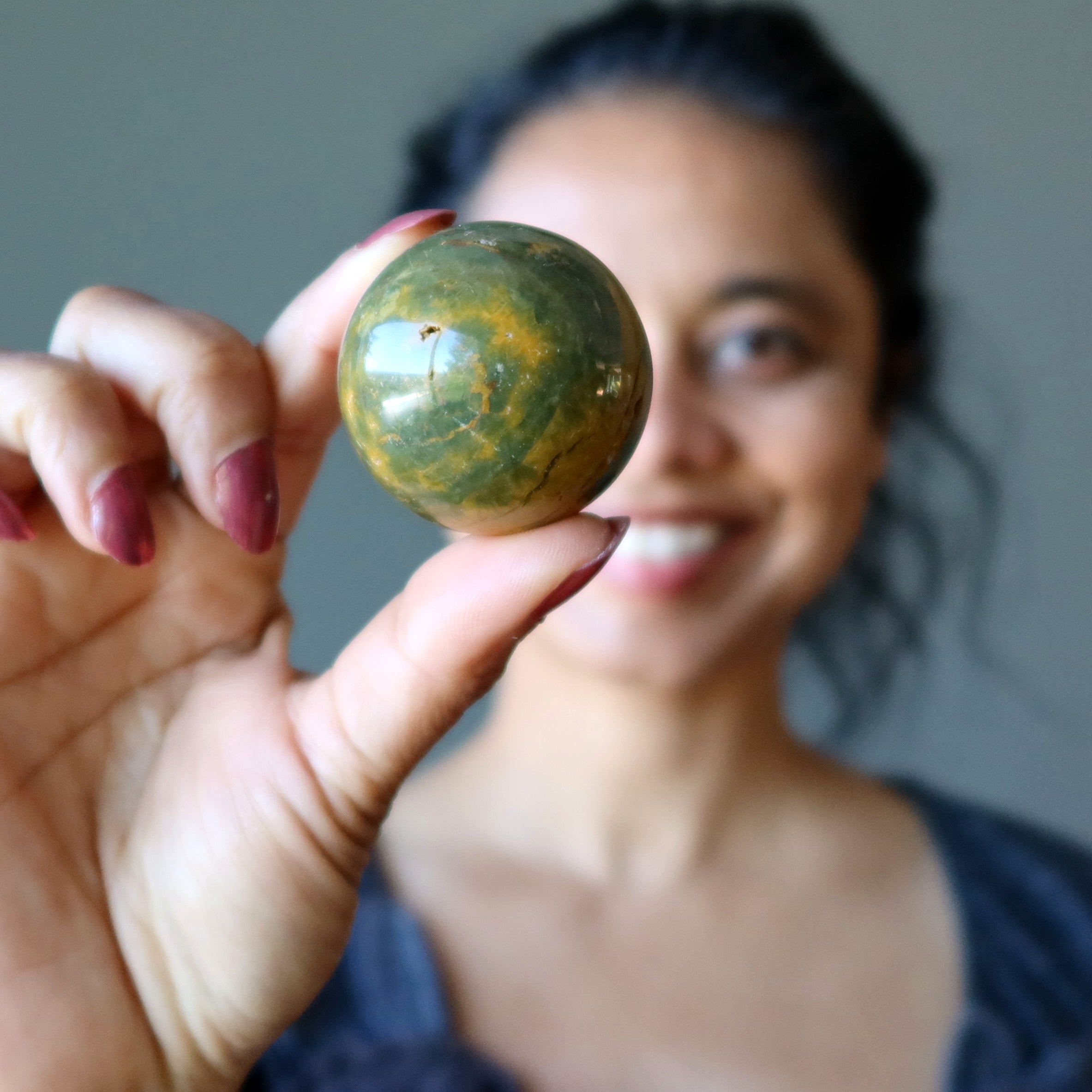 Ocean Jasper Sphere Golden Dunes Madagascar Crystal Ball