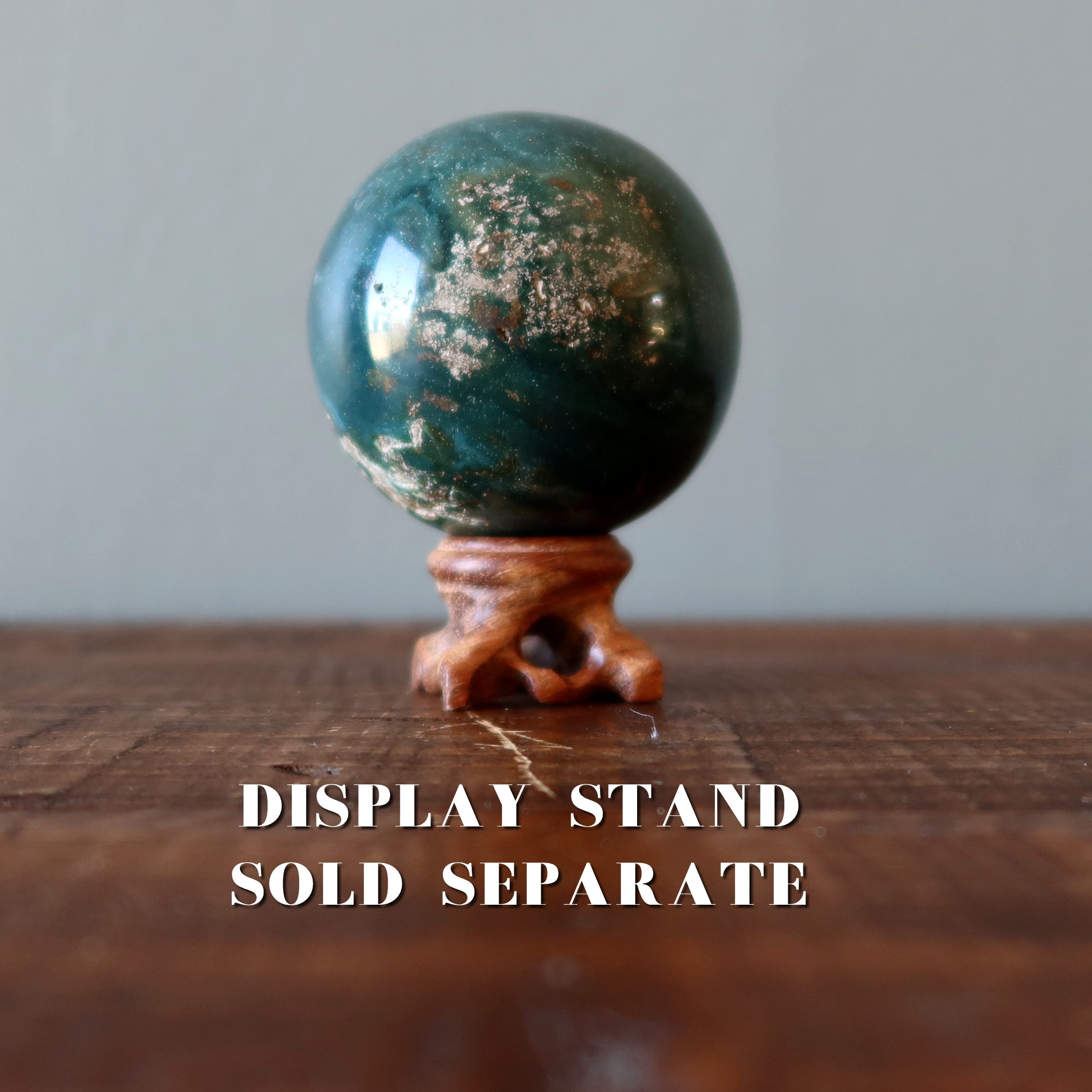 Ocean Jasper Sphere Green Sea Turtle Crystal Ball