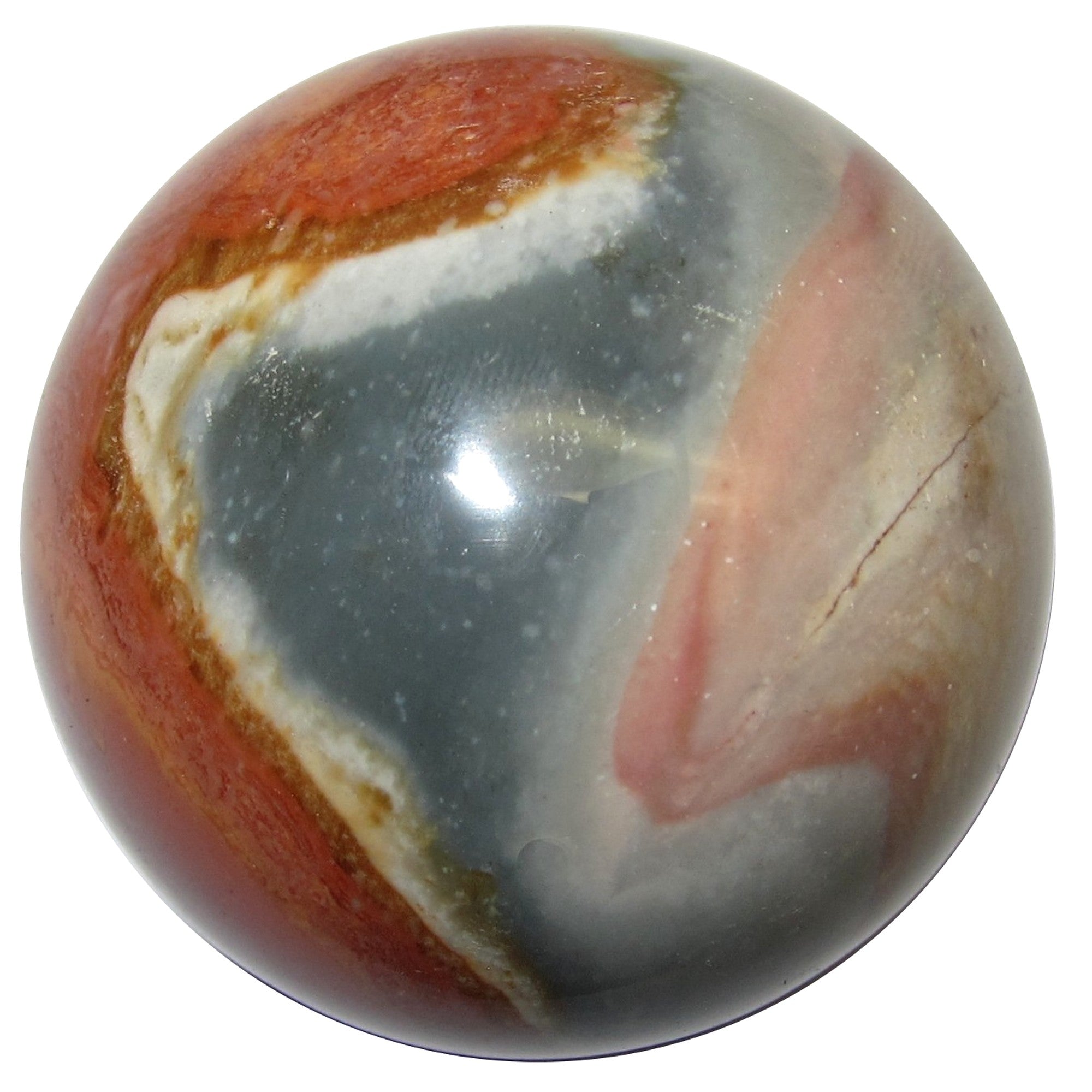 Polychrome Jasper Sphere My Soul Journey Picture Crystal Ball