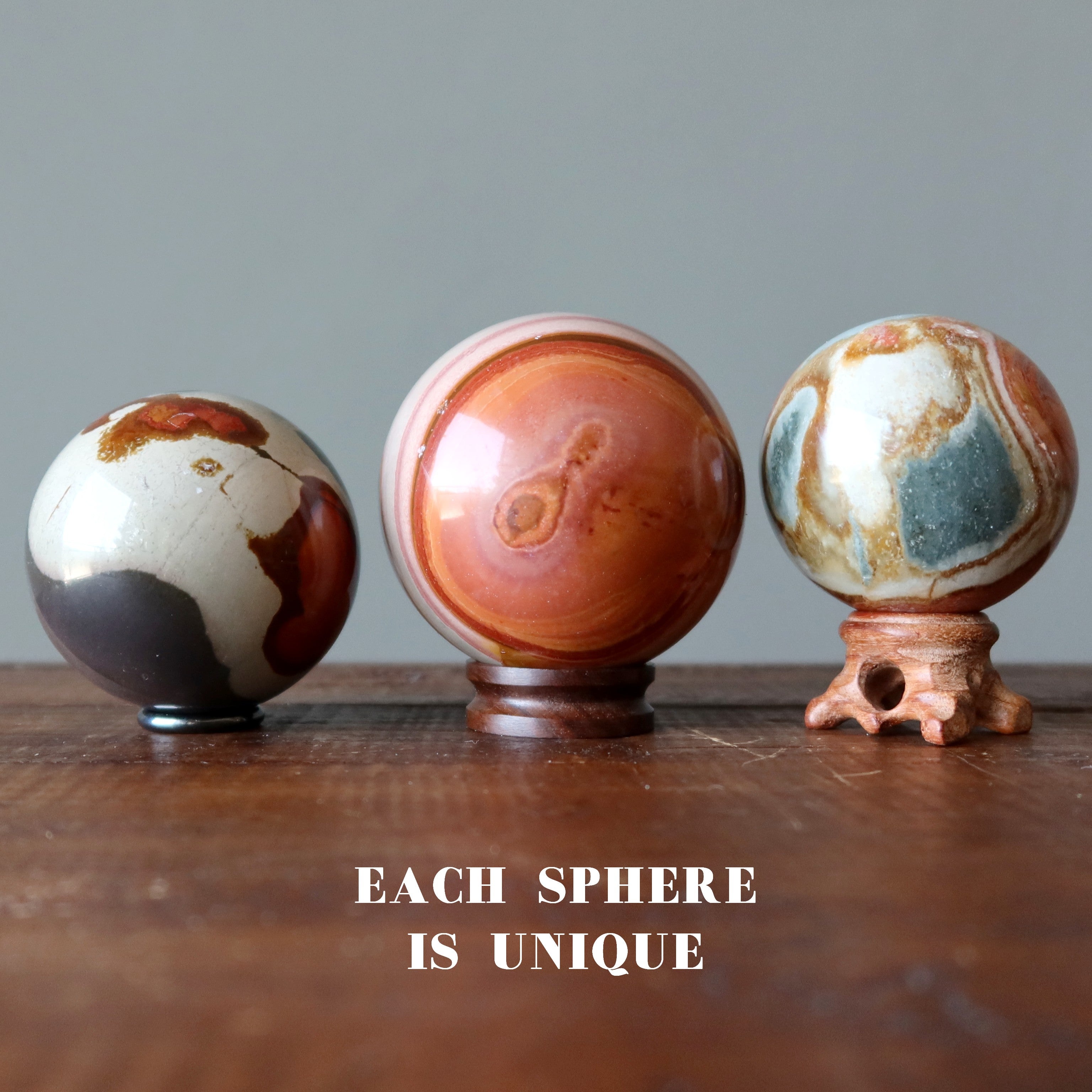 Polychrome Jasper Sphere My Soul Journey Picture Crystal Ball