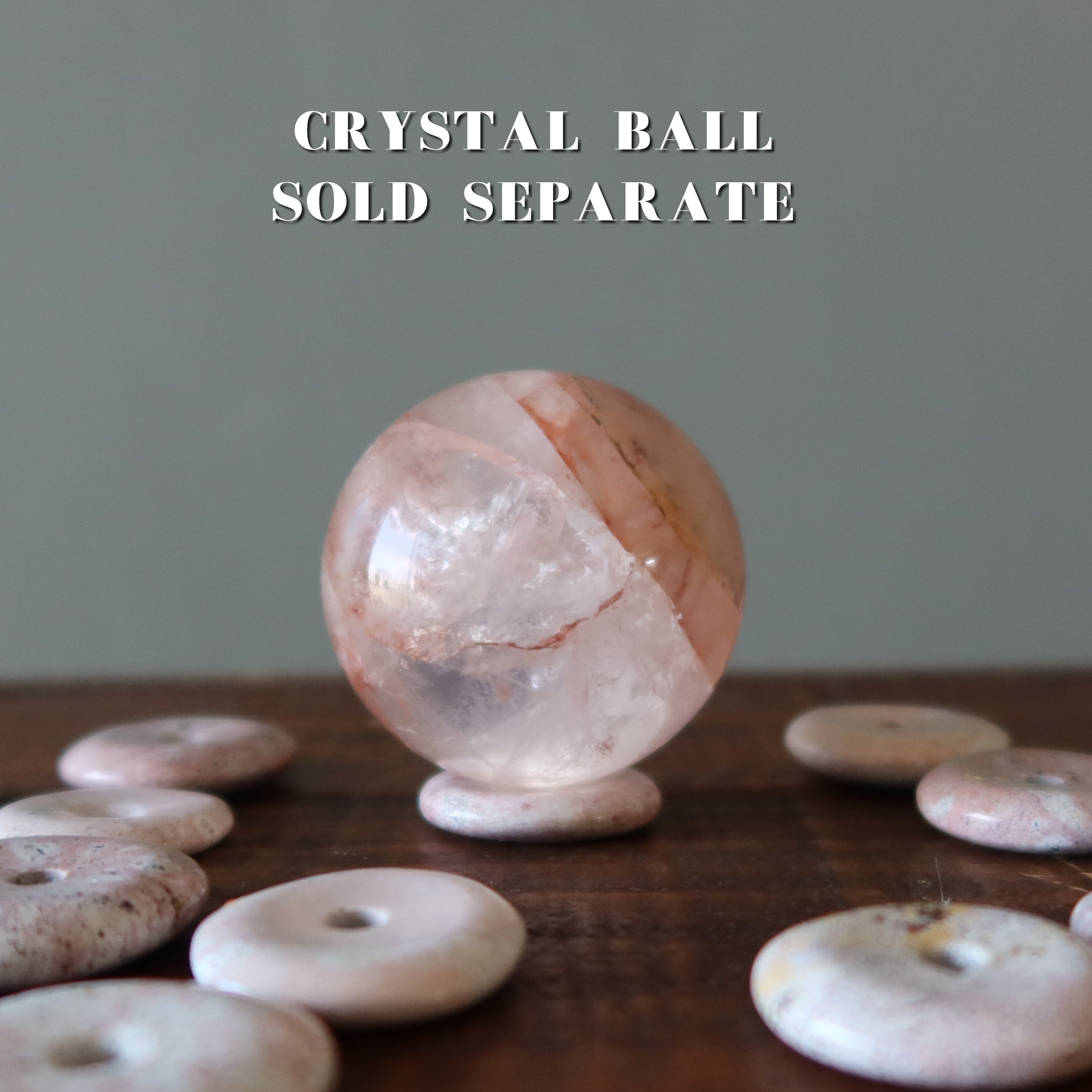 Pink Jasper Gemstone Donut Strawberry Cream