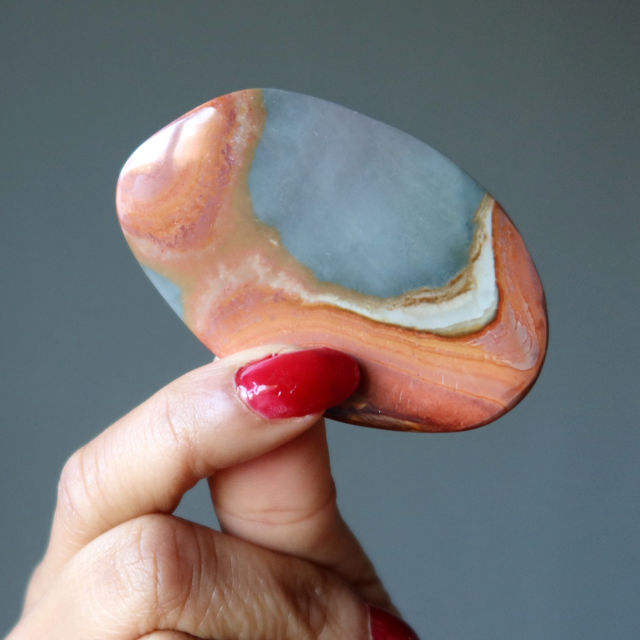 Polychrome Jasper Grid Crystal Pair for Mandala