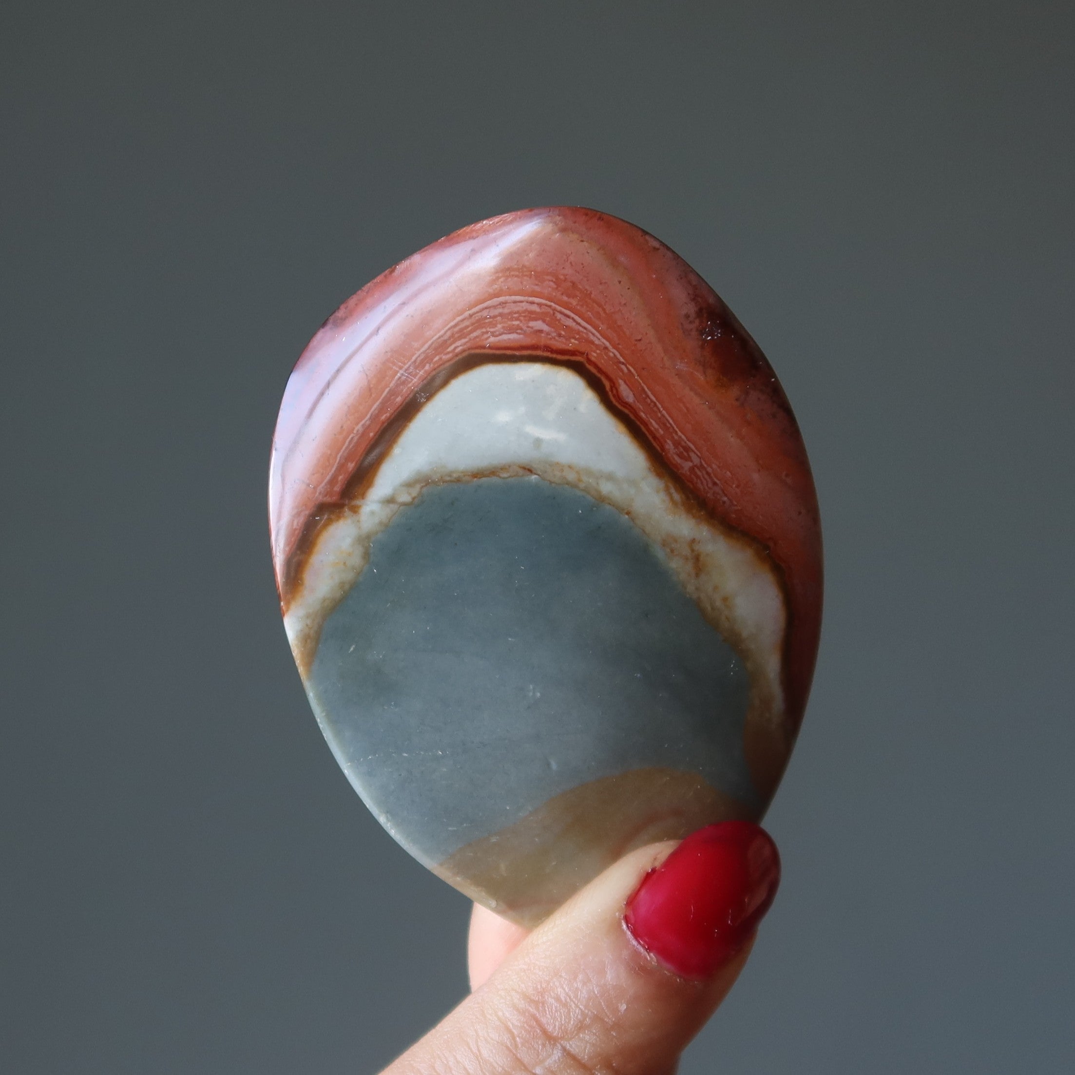 Polychrome Jasper Grid Crystal Pair for Mandala