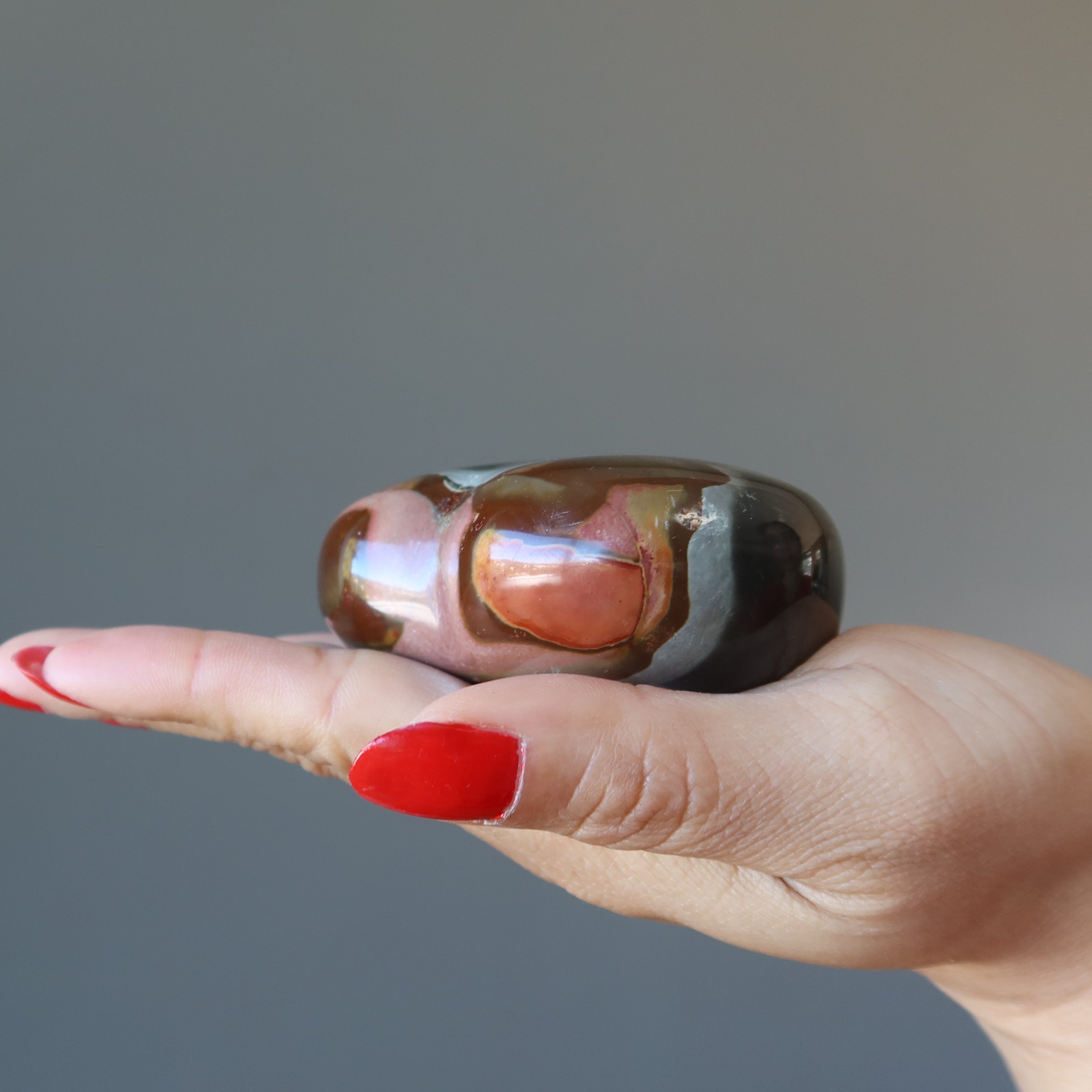 Polychrome Jasper Heart Love of Nature Pretty Earth Crystal