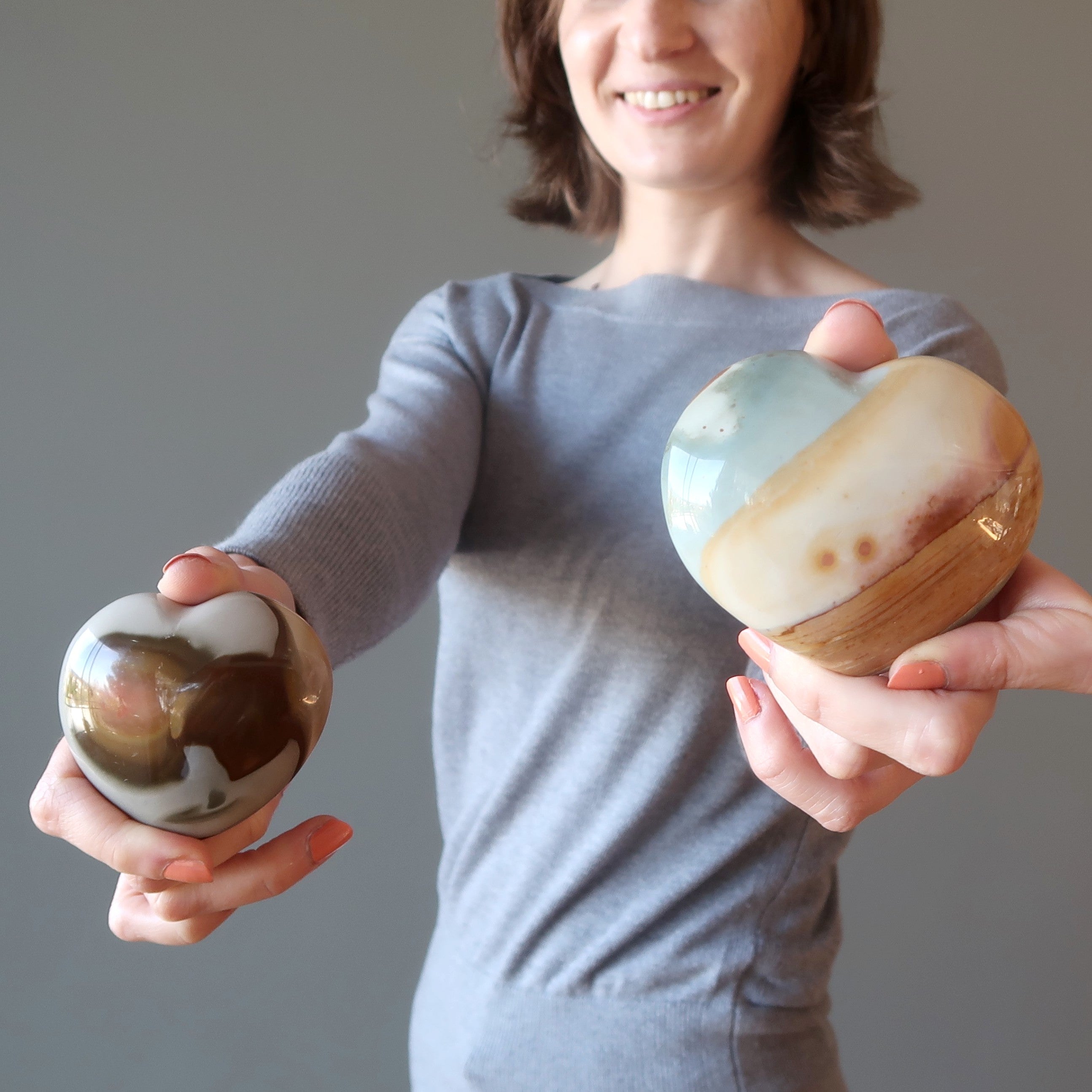 Polychrome Jasper Heart Love of Nature Pretty Earth Crystal